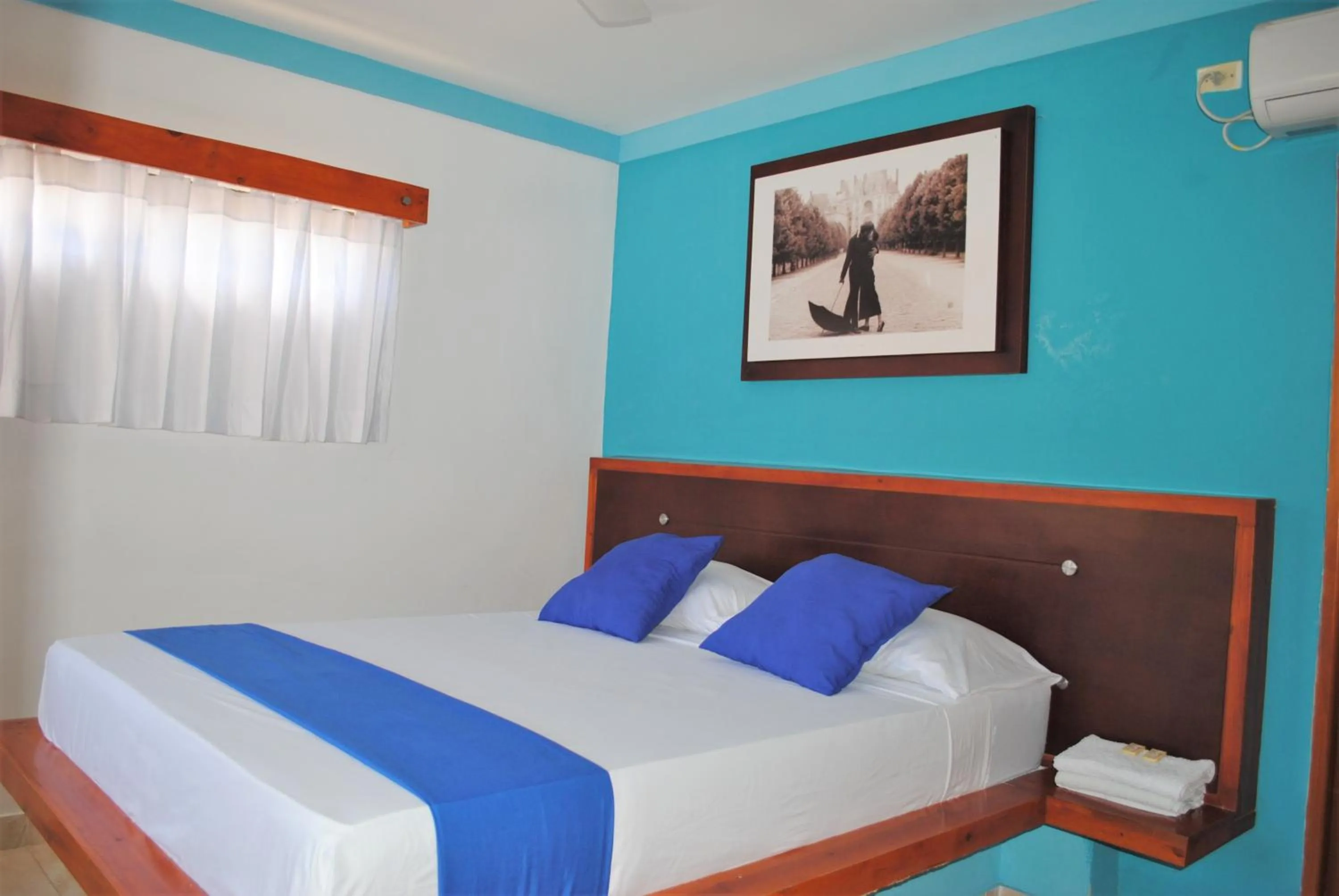 Photo of the whole room, Bed in Techos Azules