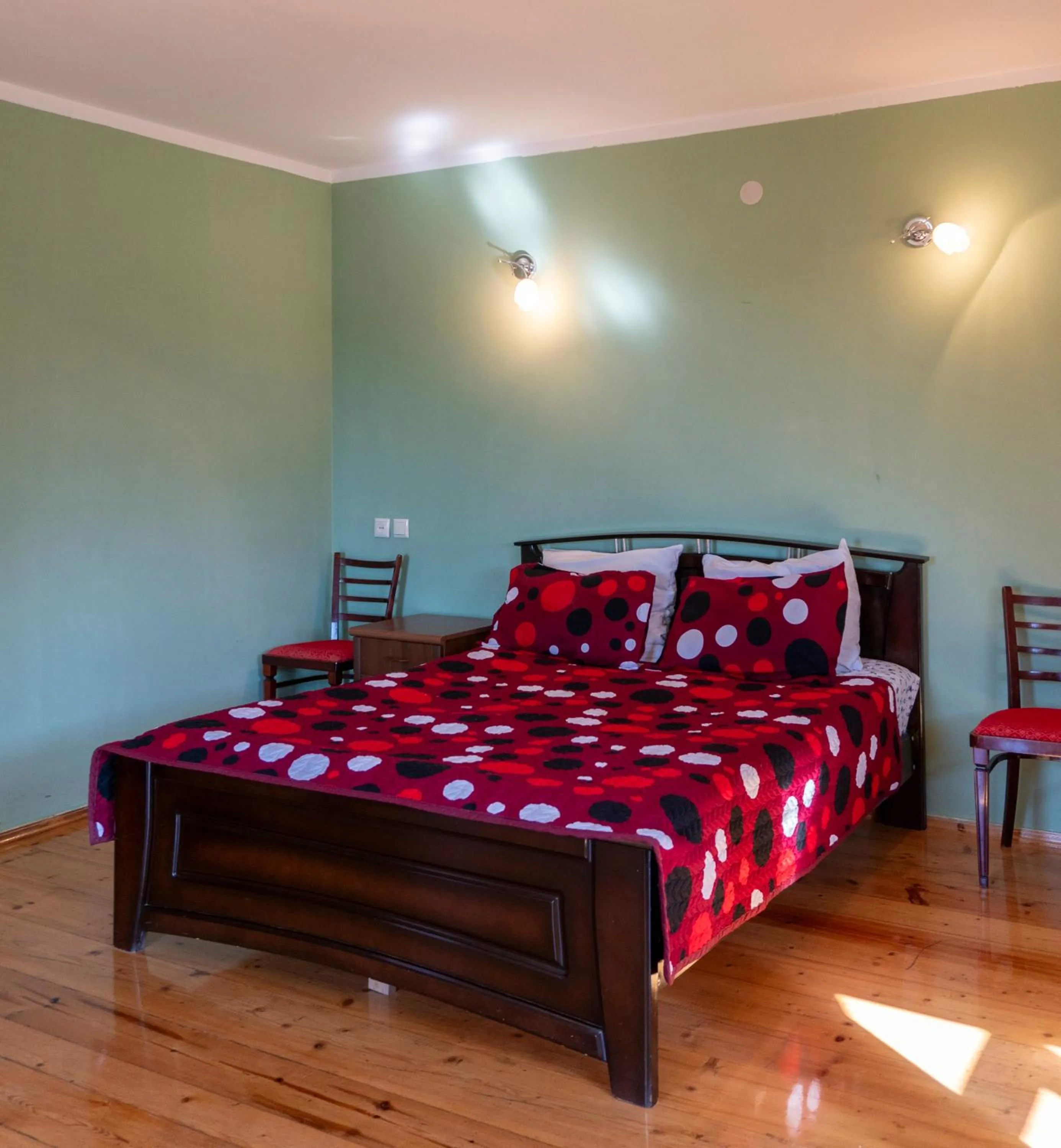 Bed in Galavnis Kari Hotel