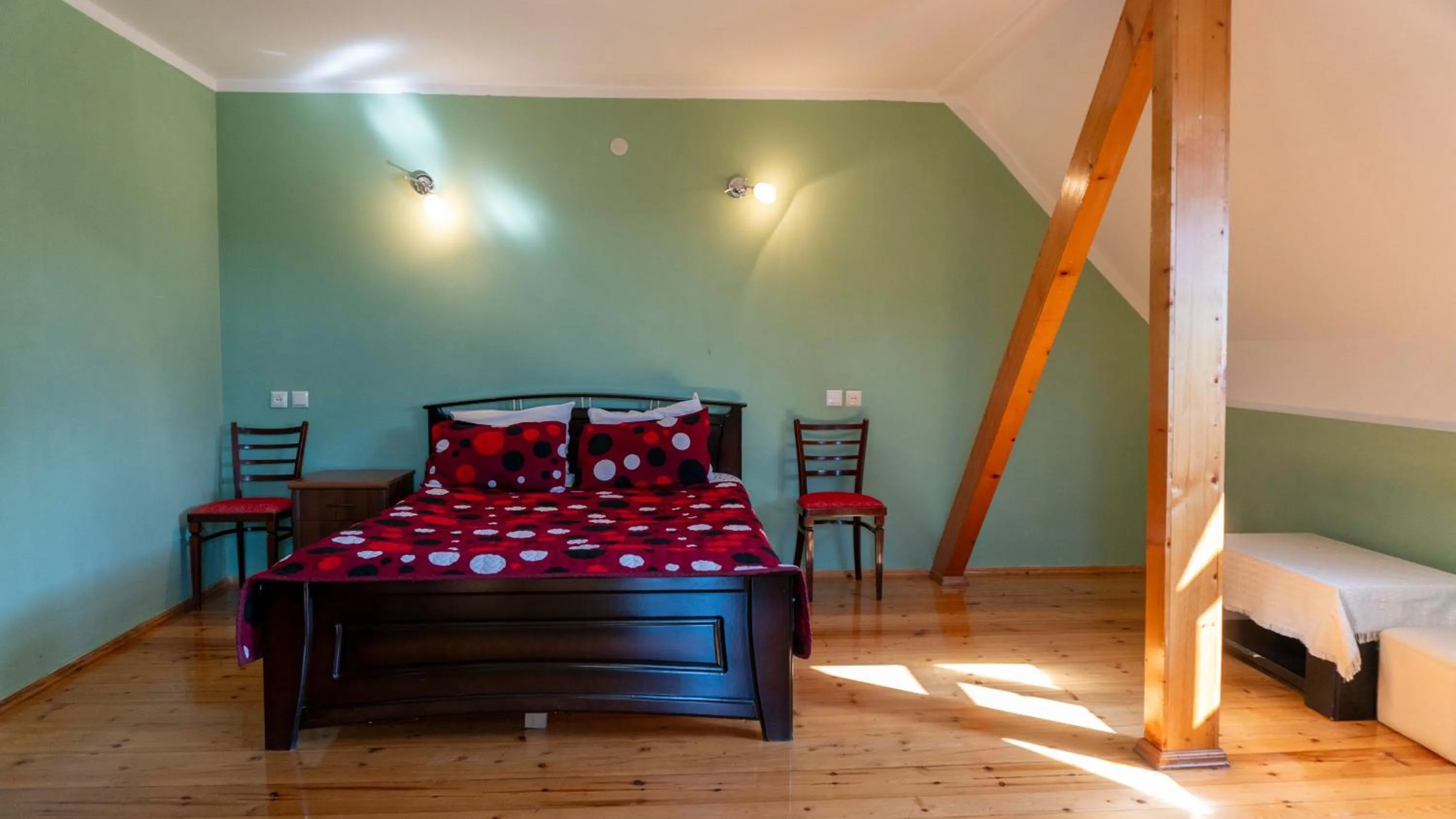 Bed in Galavnis Kari Hotel