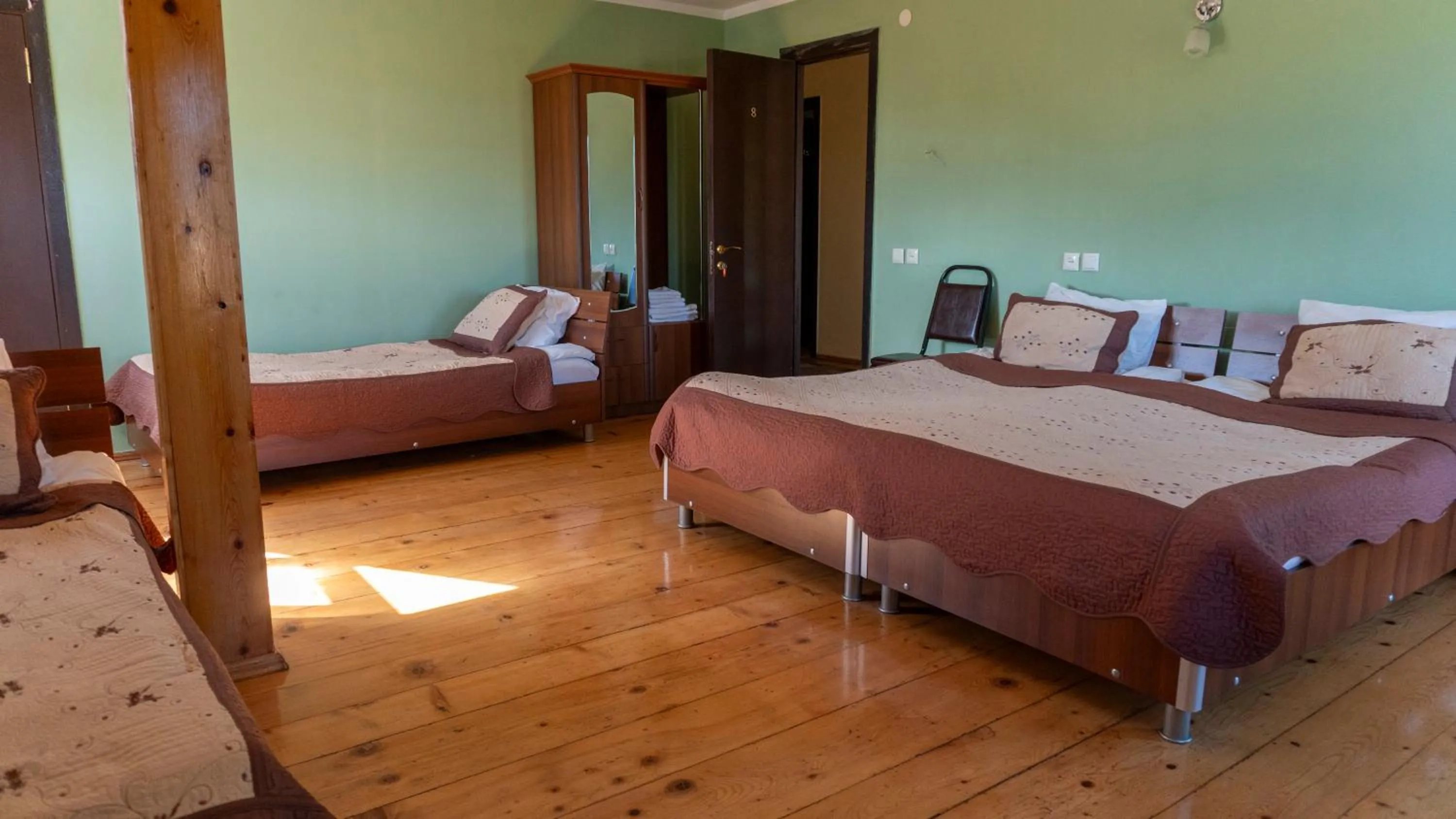 Bed in Galavnis Kari Hotel