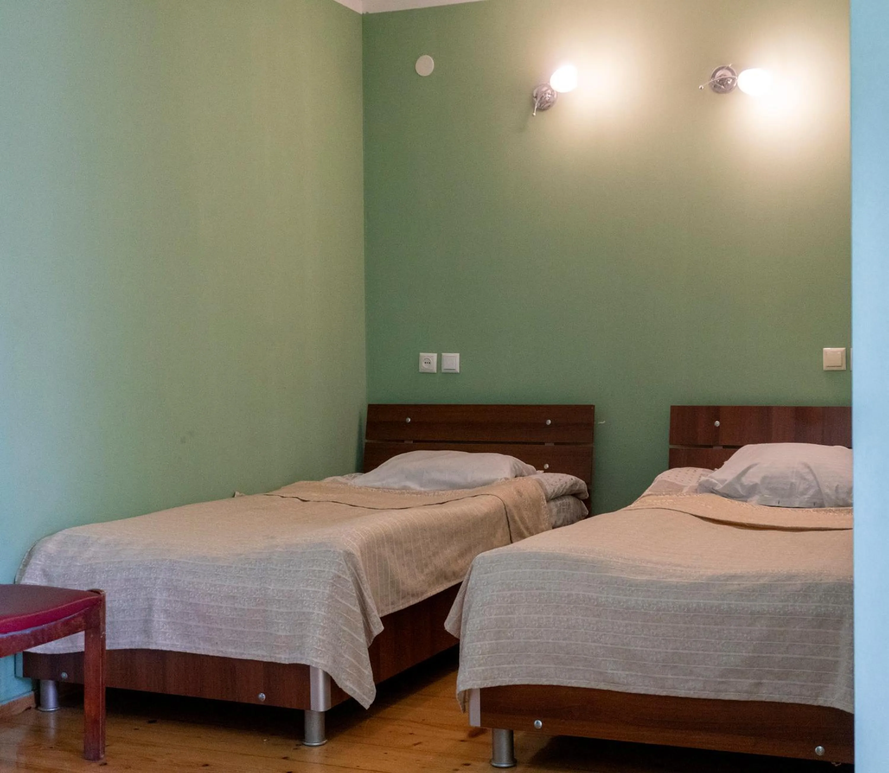 Bed in Galavnis Kari Hotel