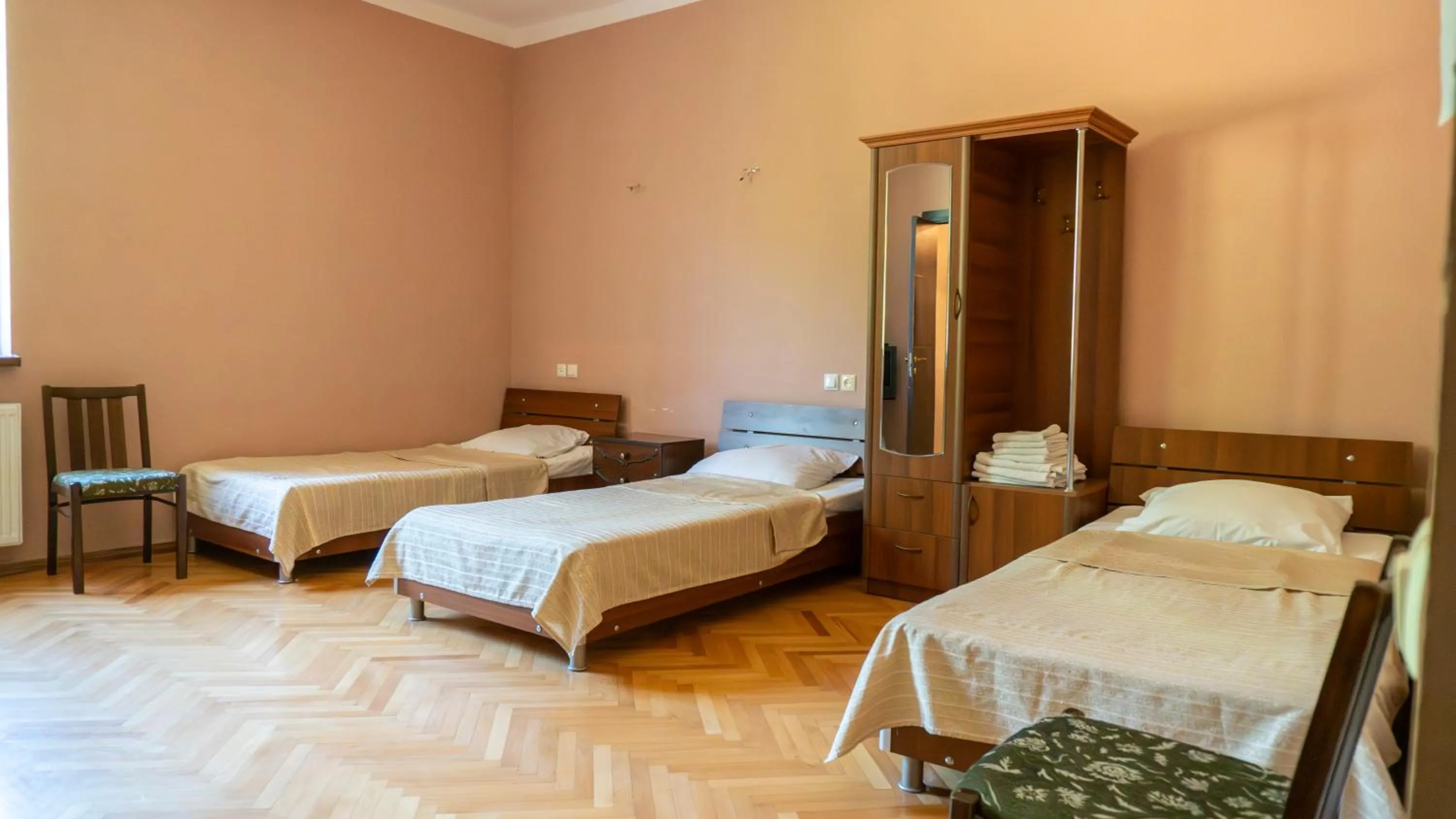 Bed in Galavnis Kari Hotel
