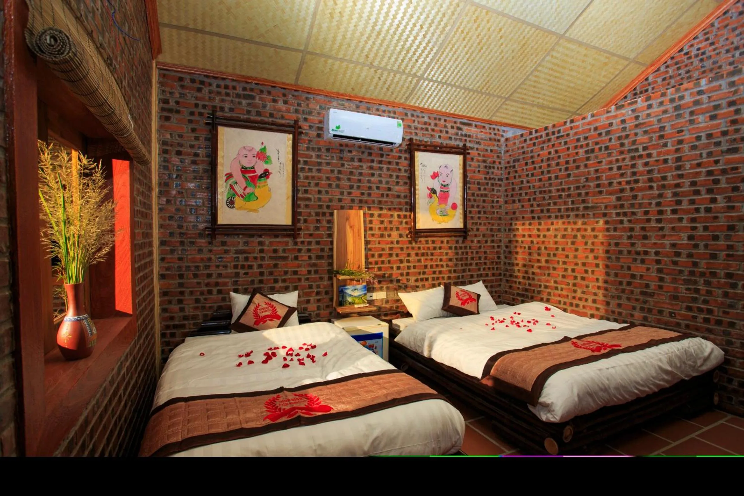 Bed in Ninh Binh Palm Homestay