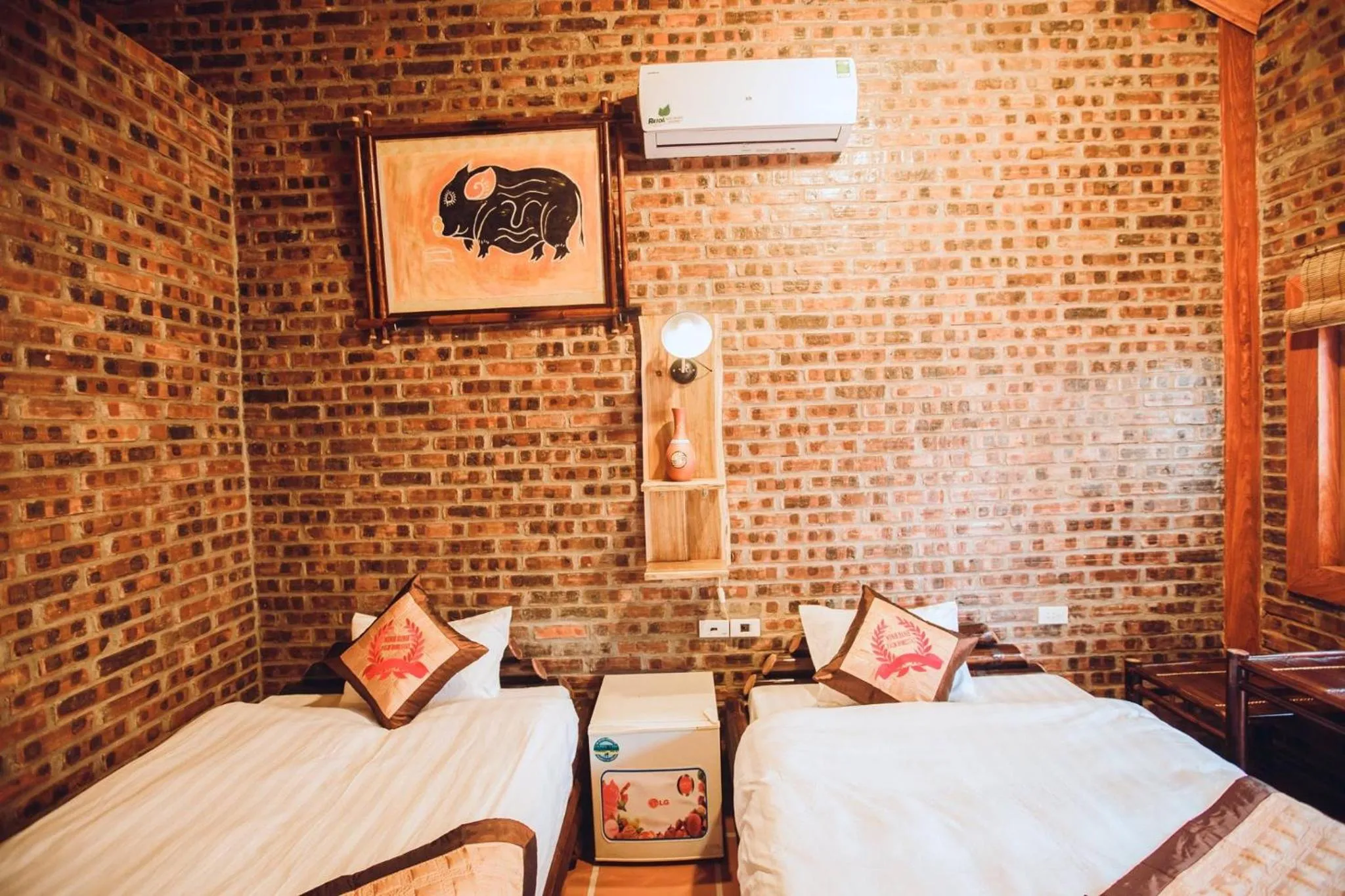 Bed in Ninh Binh Palm Homestay