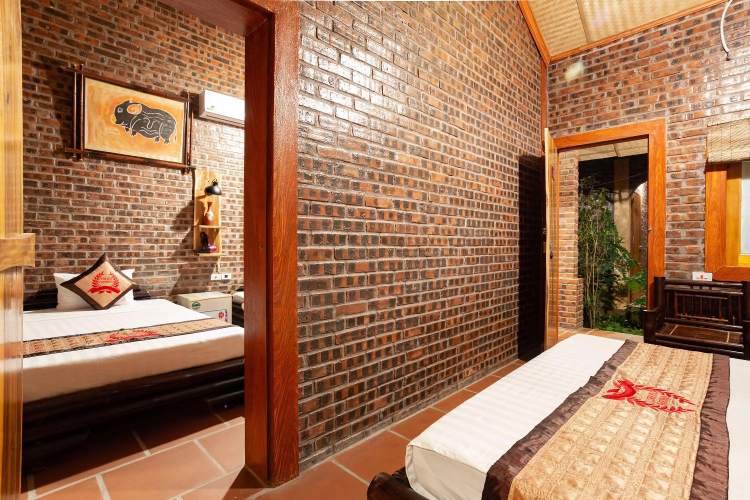 Bed in Ninh Binh Palm Homestay