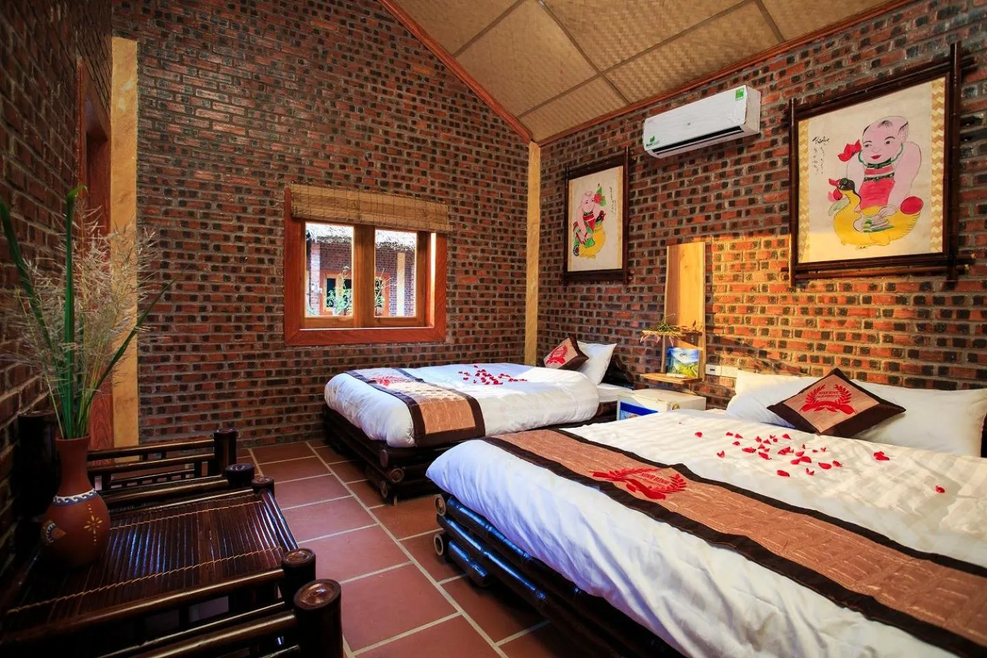 Bed in Ninh Binh Palm Homestay