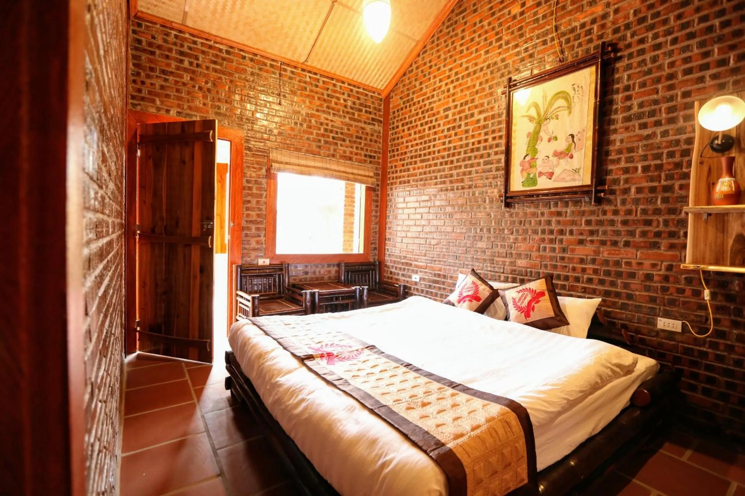 Bed in Ninh Binh Palm Homestay