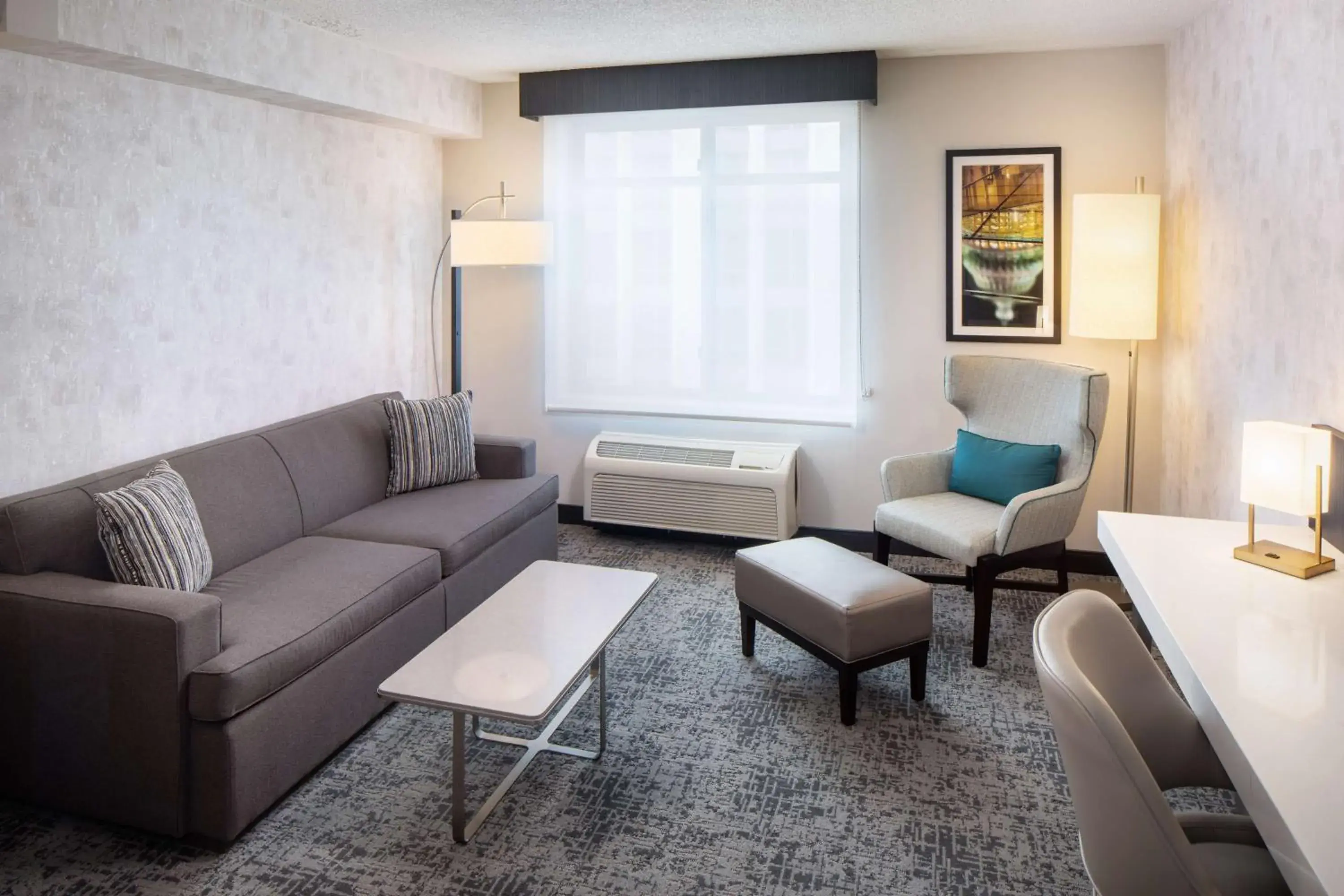 Living room in Hilton Garden Inn Washington DC Downtown Living room in Hilton Garden Inn Washington DC Downtown
