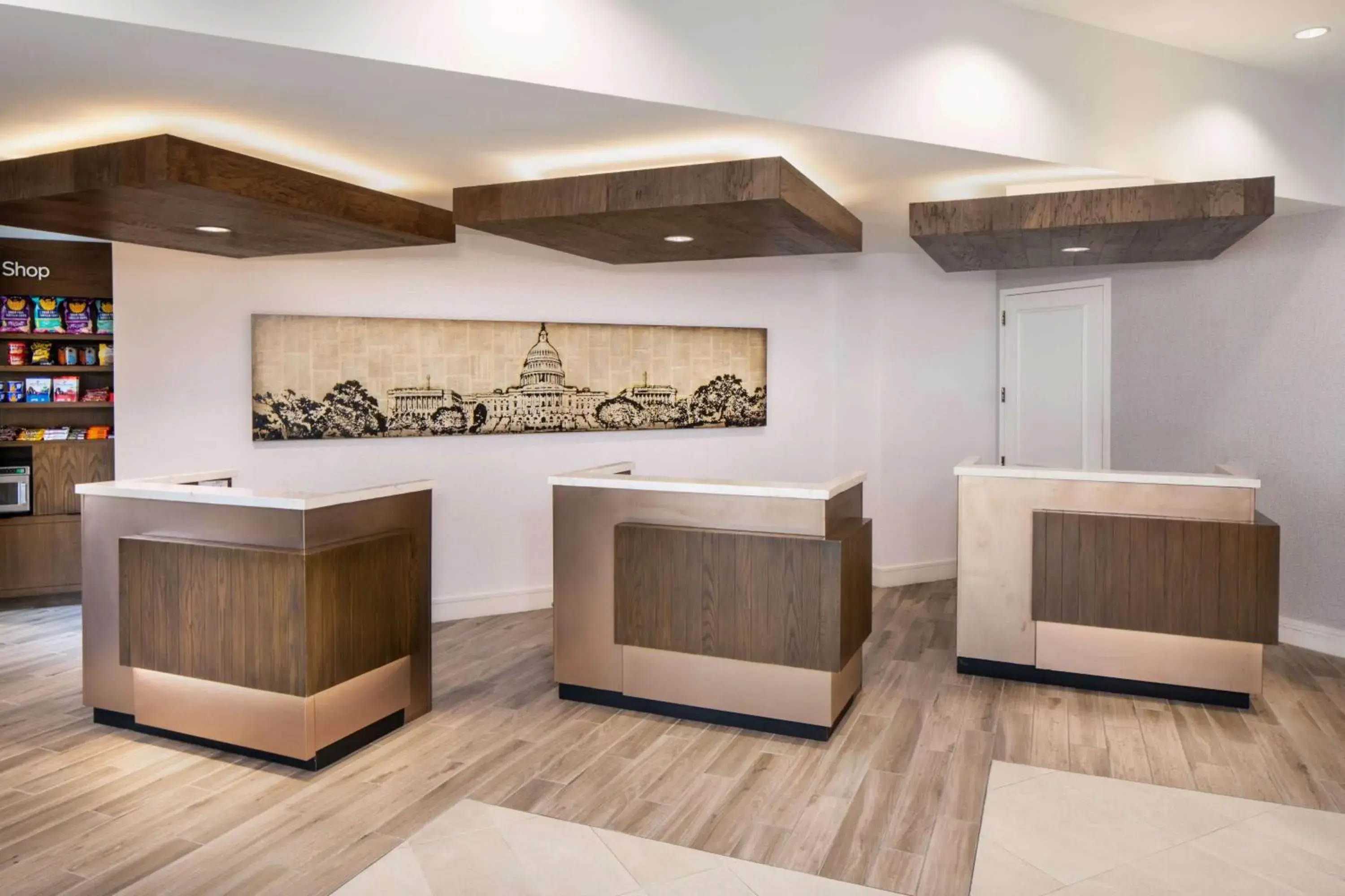 Lobby or reception in Hilton Garden Inn Washington DC Downtown Lobby or reception in Hilton Garden Inn Washington DC Downtown