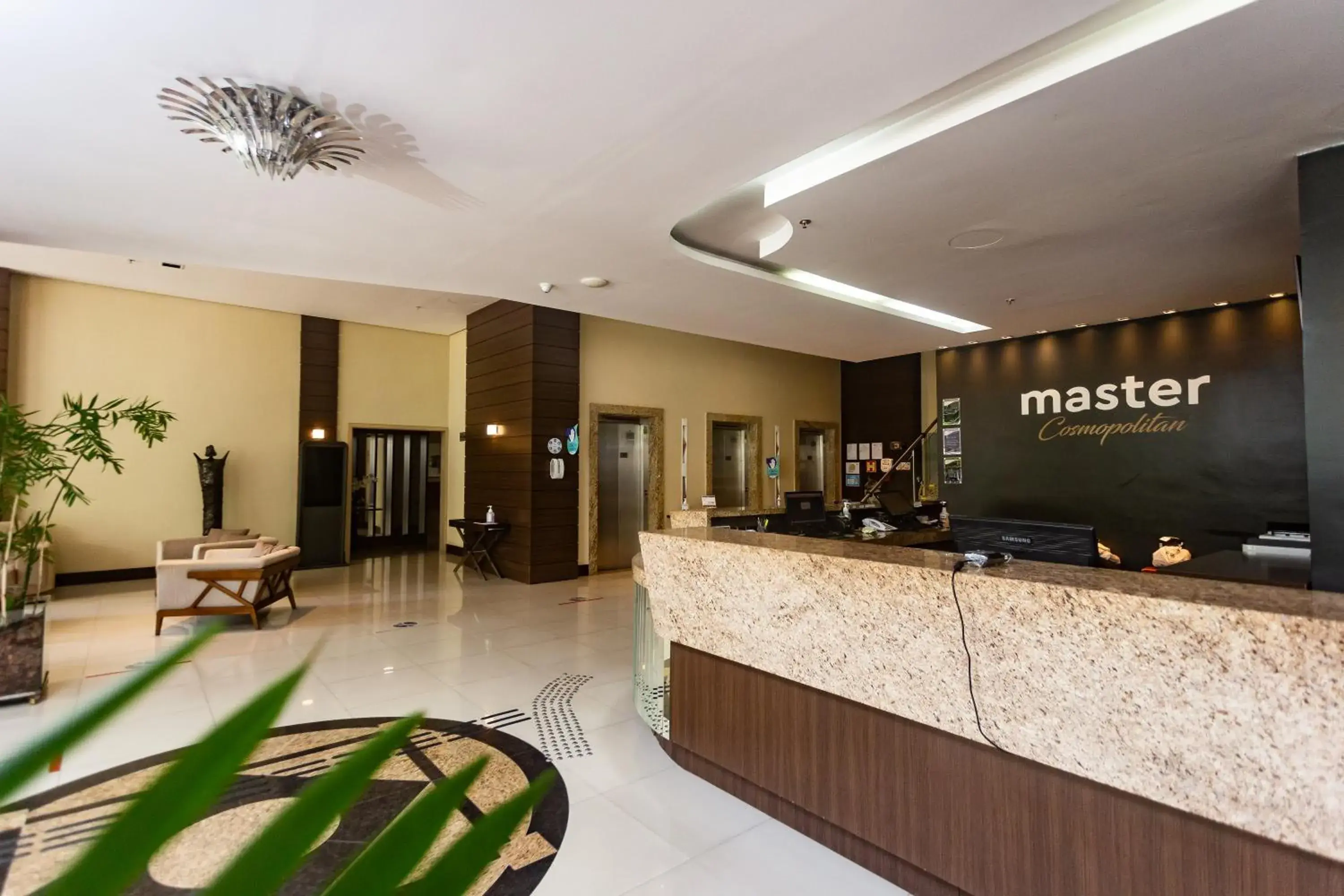 Lobby or reception in Master Cosmopolitan Moinhos de Vento Lobby or reception in Master Cosmopolitan Moinhos de Vento