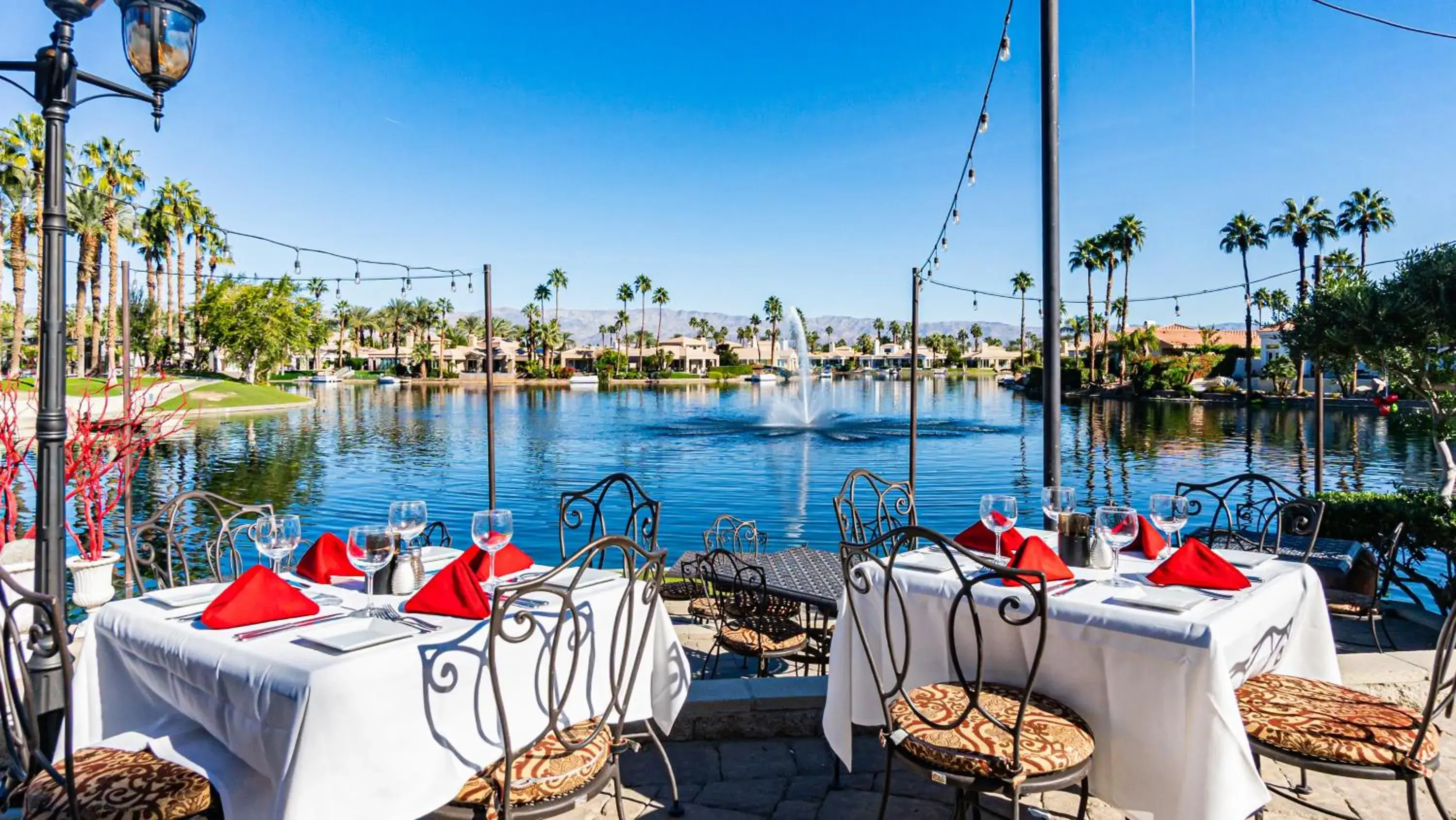 Restaurant/places to eat in The Chateau at Lake La Quinta Restaurant/places to eat in The Chateau at Lake La Quinta