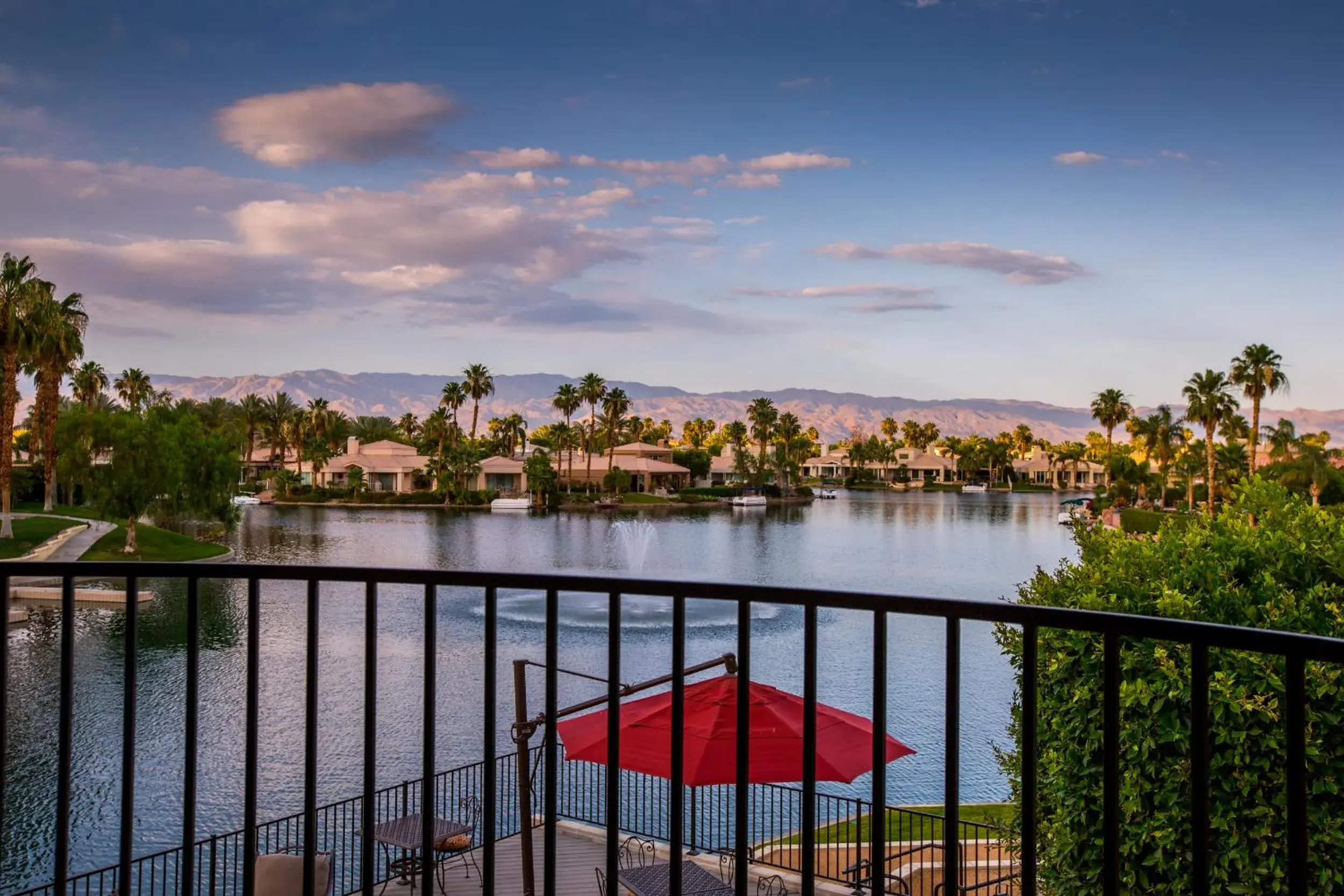 Lake view in The Chateau at Lake La Quinta