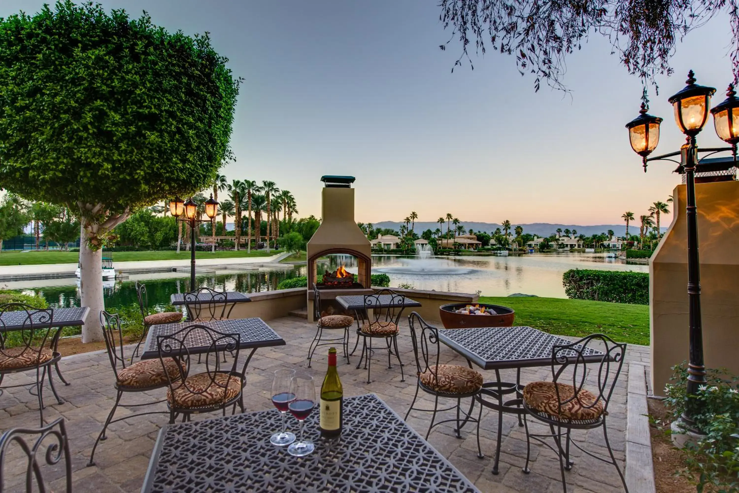 Patio in The Chateau at Lake La Quinta