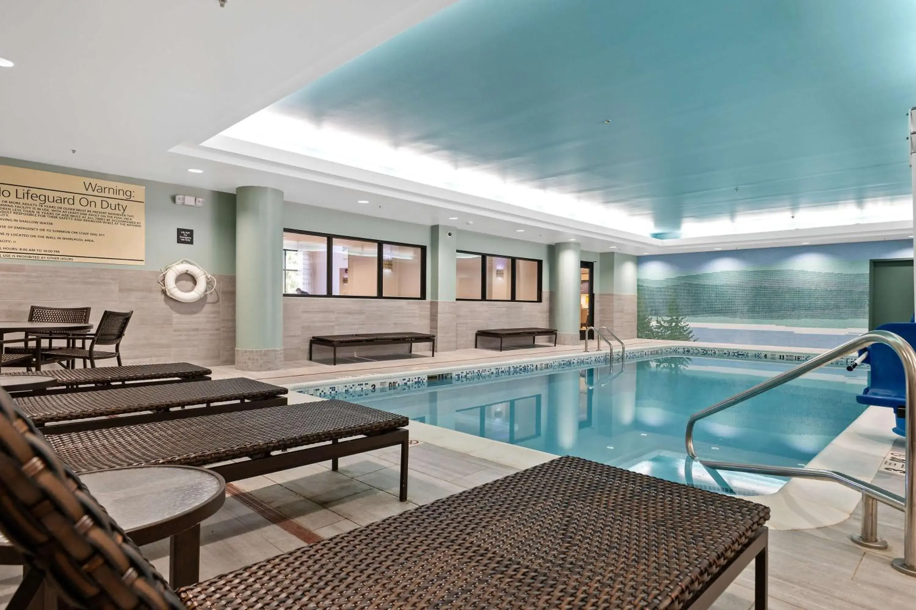 Pool view in Hampton Inn & Suites Lake George Pool view in Hampton Inn & Suites Lake George