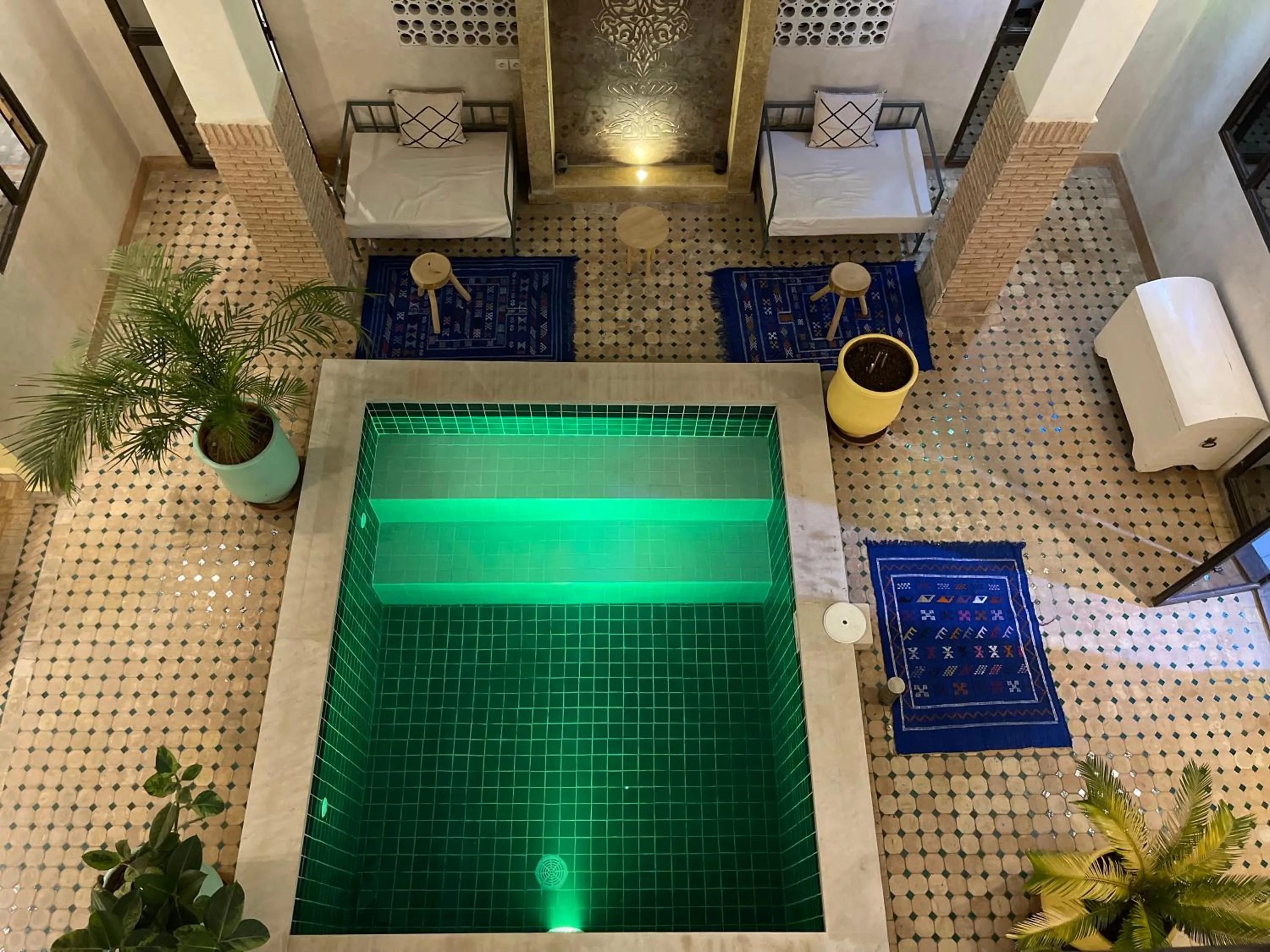 Pool view in Riad Samarine
