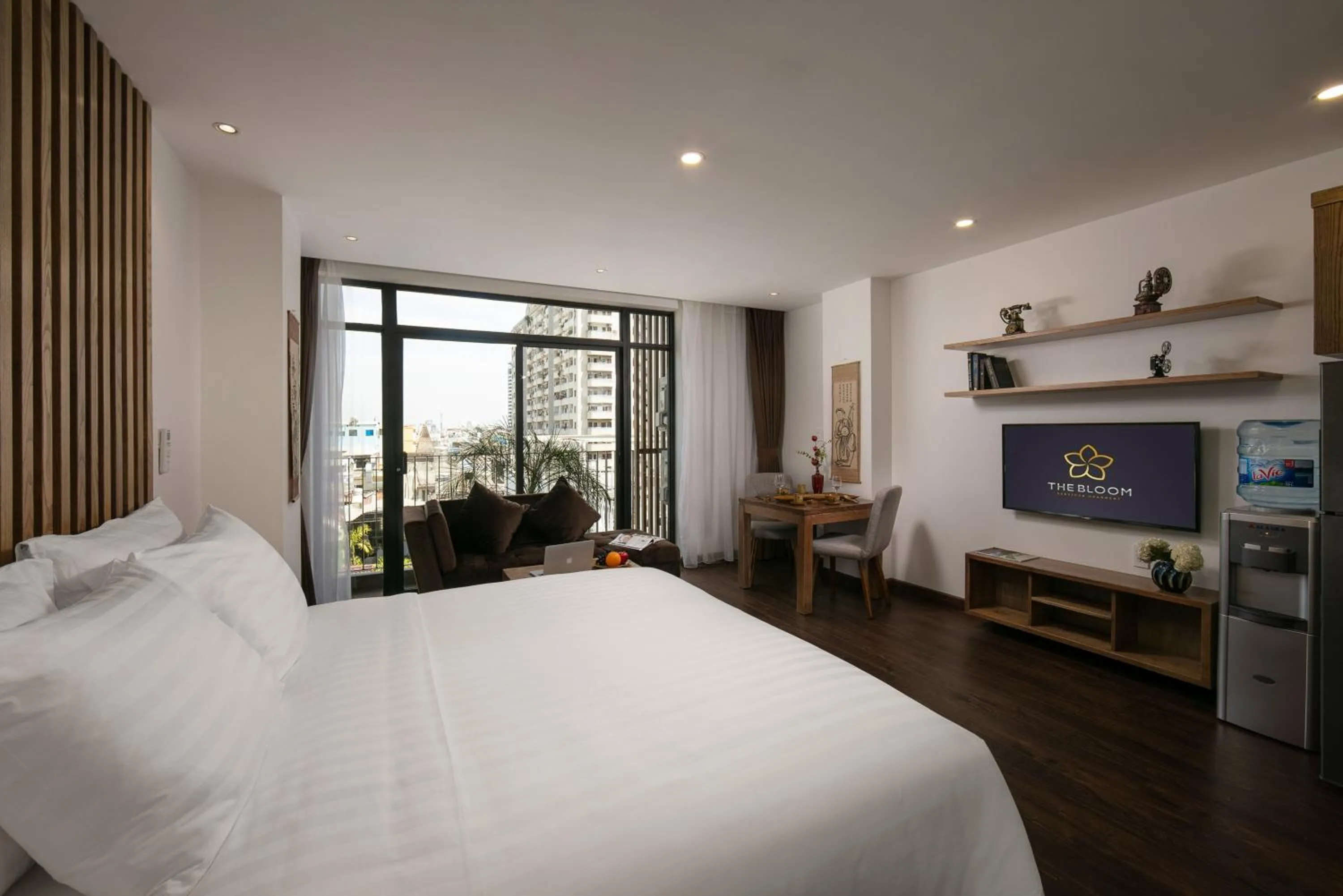 Bed in The Bloom Pham Viet Chanh - Modern Living Space in Saigon - A Top Choice for Western Travelers