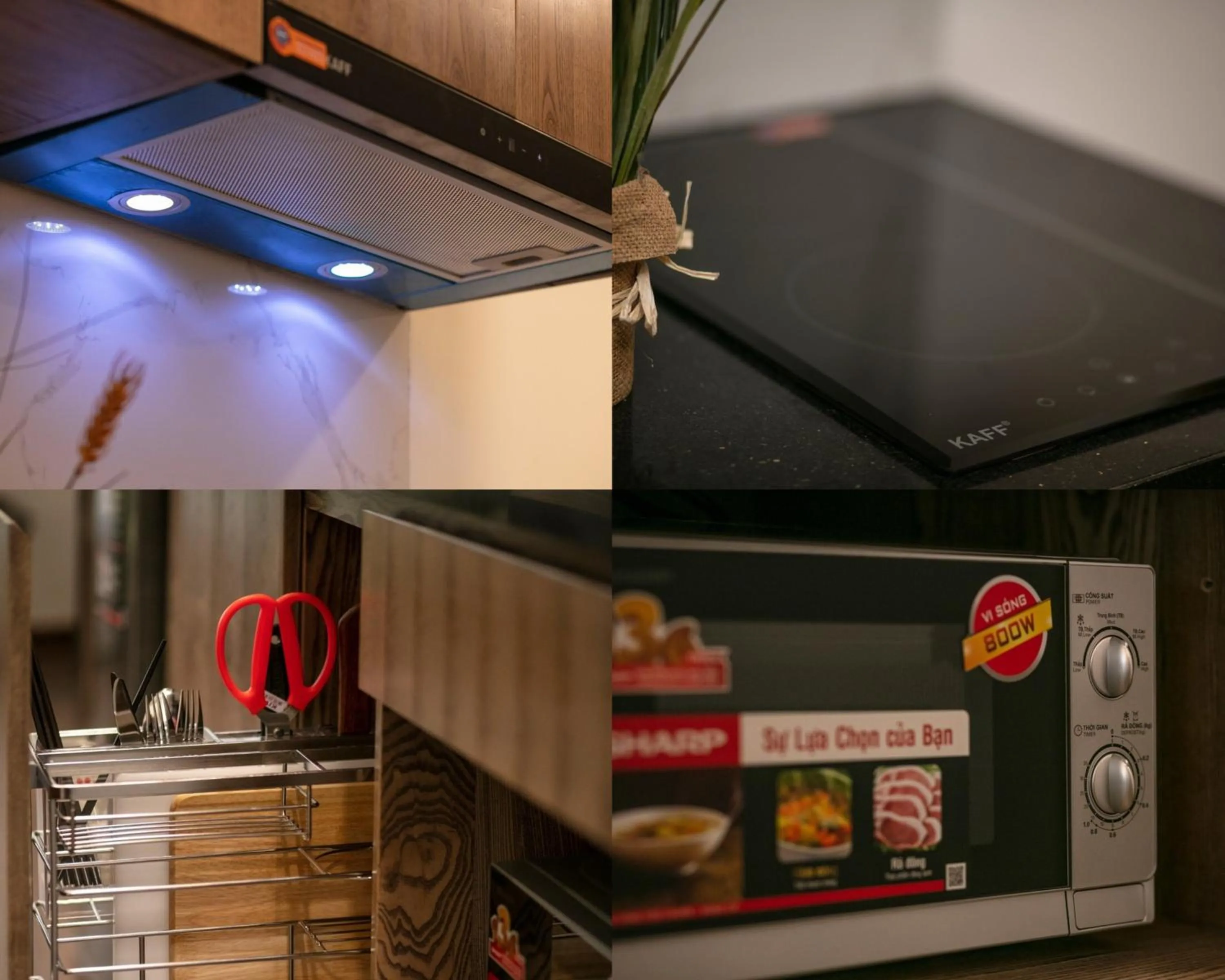 Kitchen or kitchenette in The Bloom Pham Viet Chanh - Modern Living Space in Saigon - A Top Choice for Western Travelers