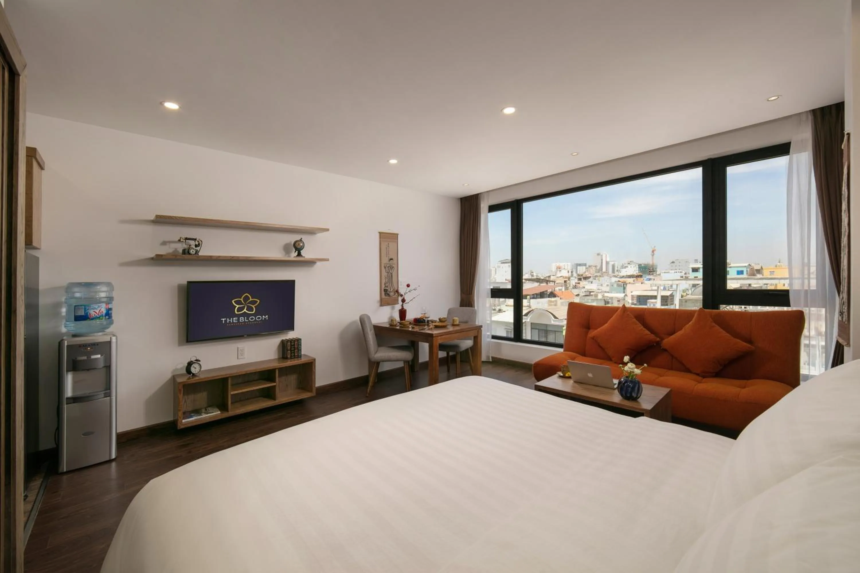 Bed in The Bloom Pham Viet Chanh - Modern Living Space in Saigon - A Top Choice for Western Travelers