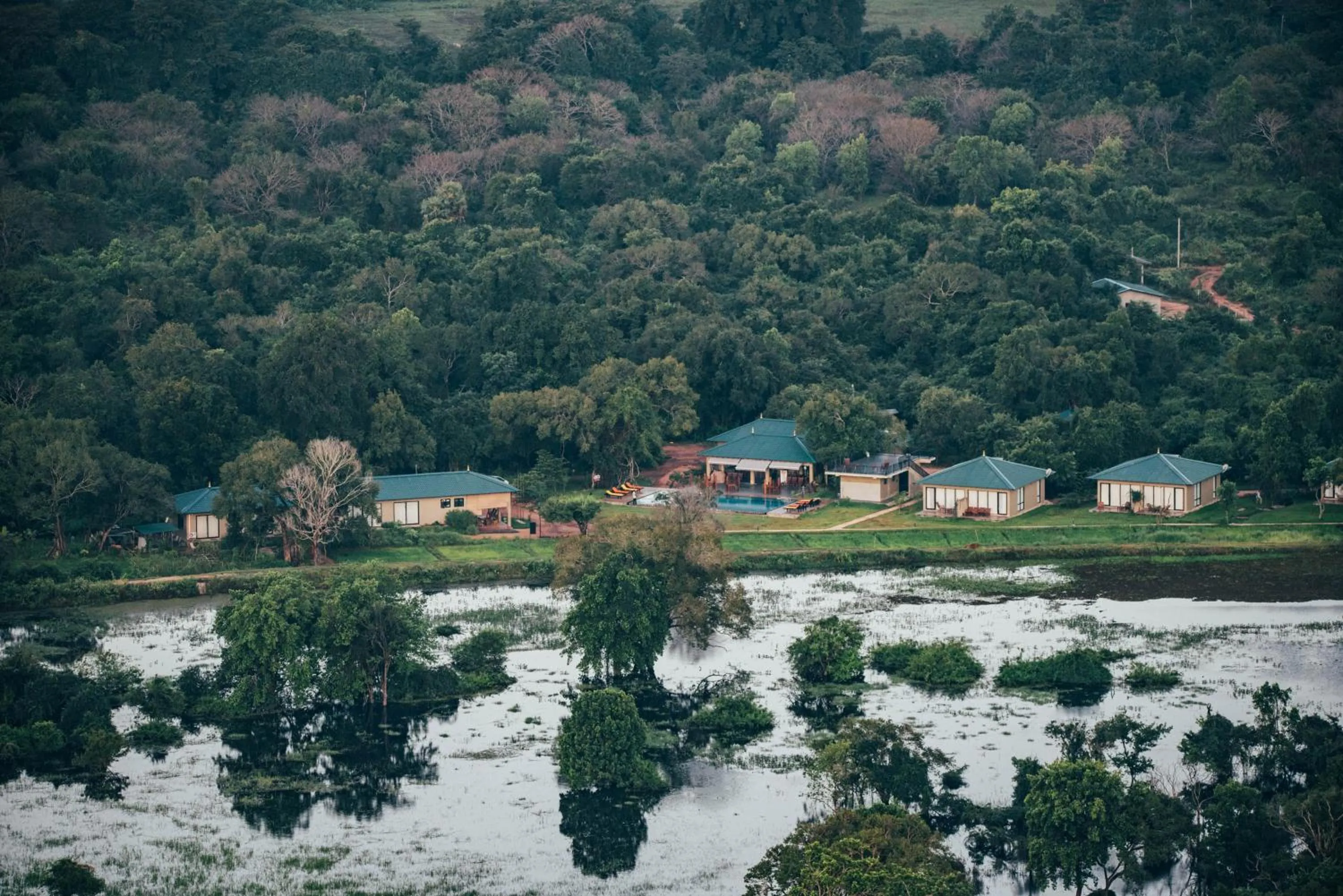 Bird's eye view in Sigiriya King's Resort