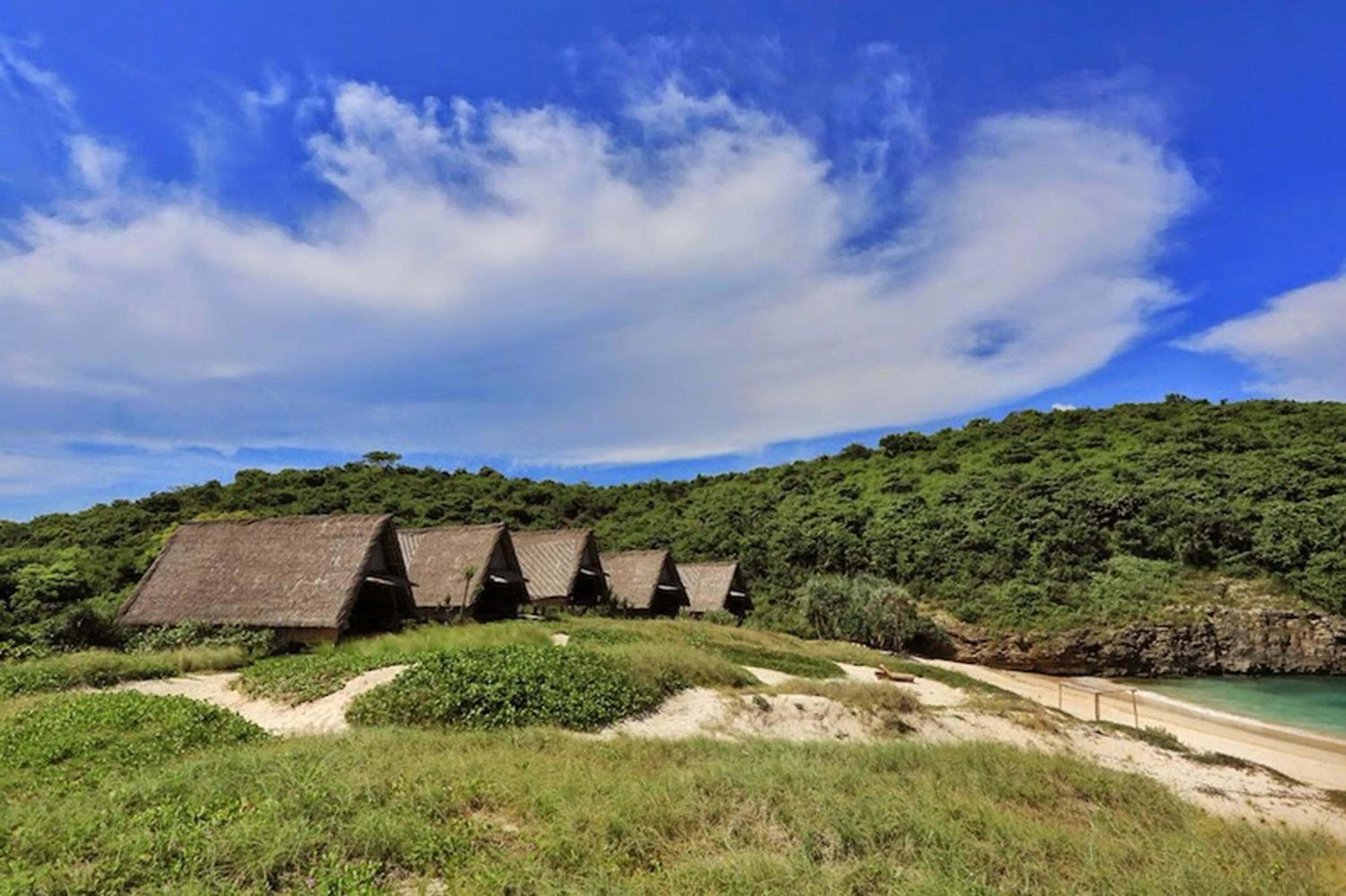 Patio in Jeeva Beloam Beach Camp