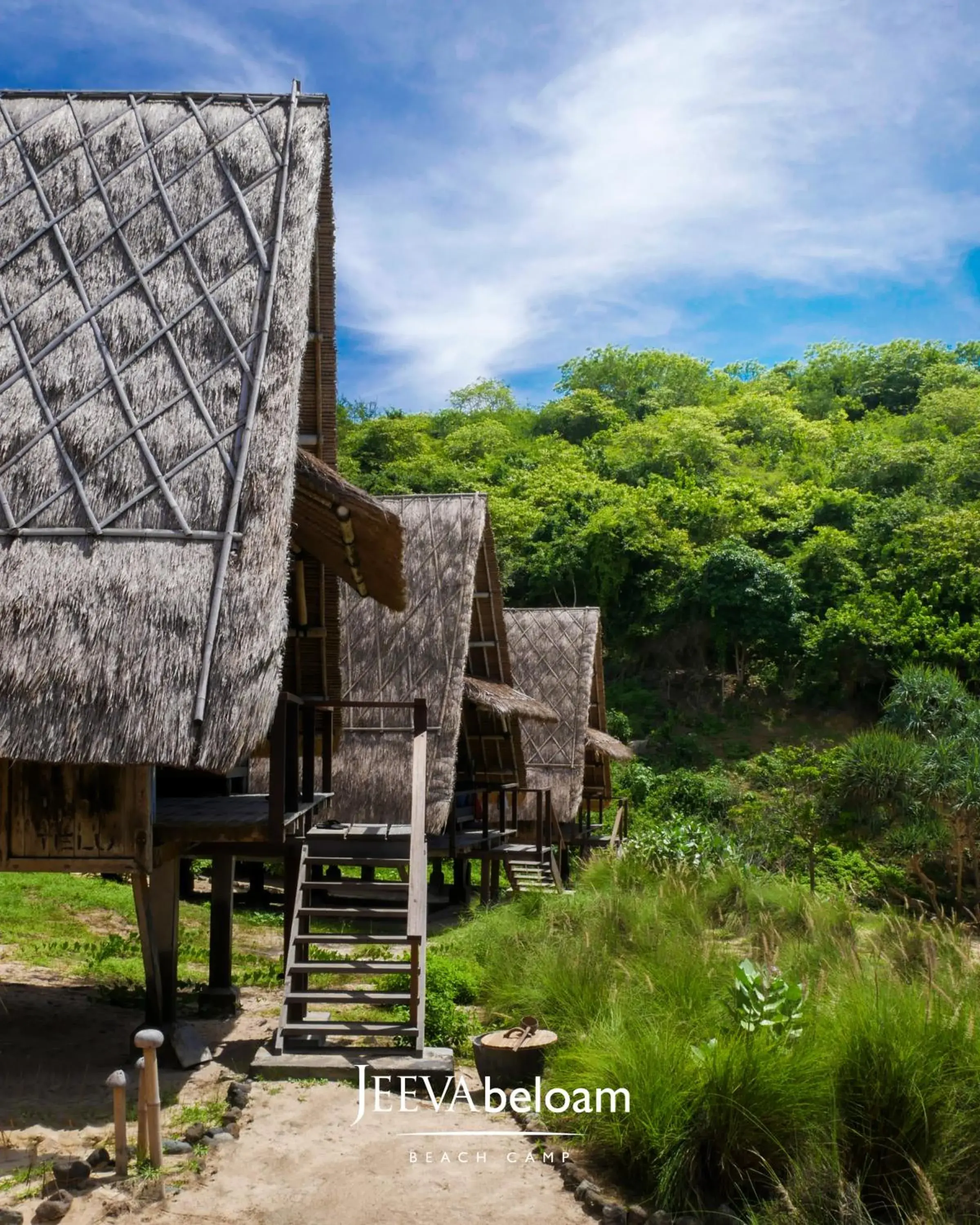 Property building in Jeeva Beloam Beach Camp Property building in Jeeva Beloam Beach Camp