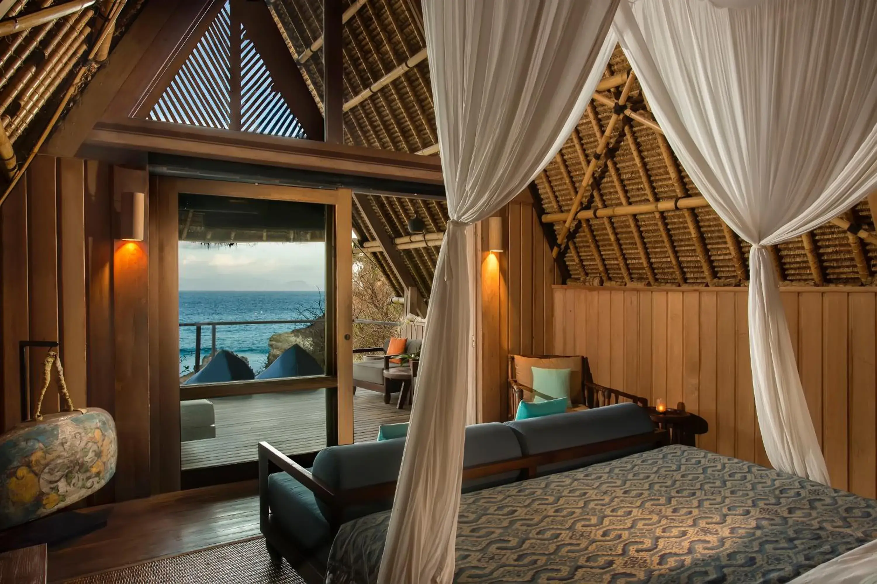 Living room, Bed in Jeeva Beloam Beach Camp Living room, Bed in Jeeva Beloam Beach Camp