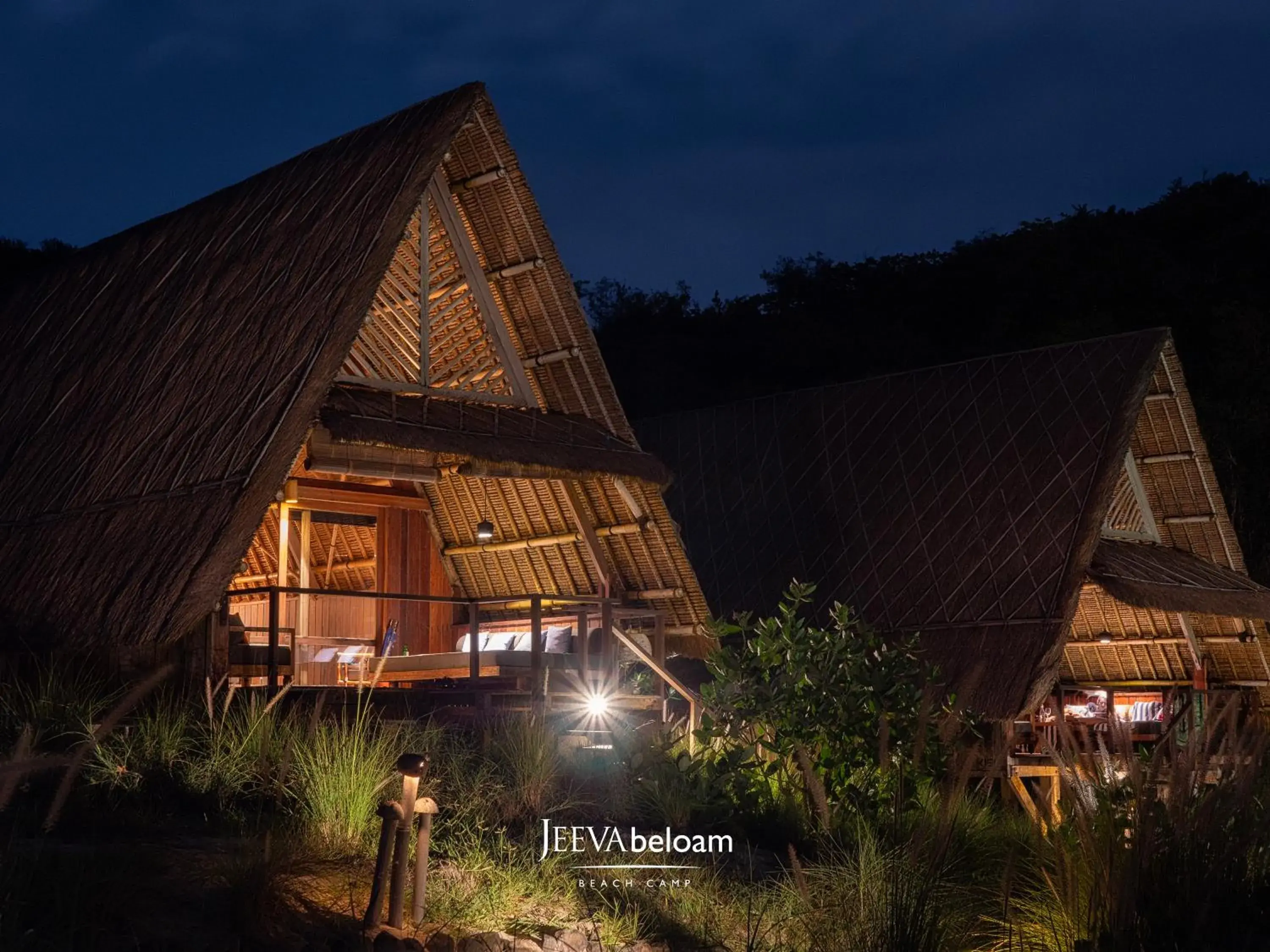 Property building in Jeeva Beloam Beach Camp Property building in Jeeva Beloam Beach Camp