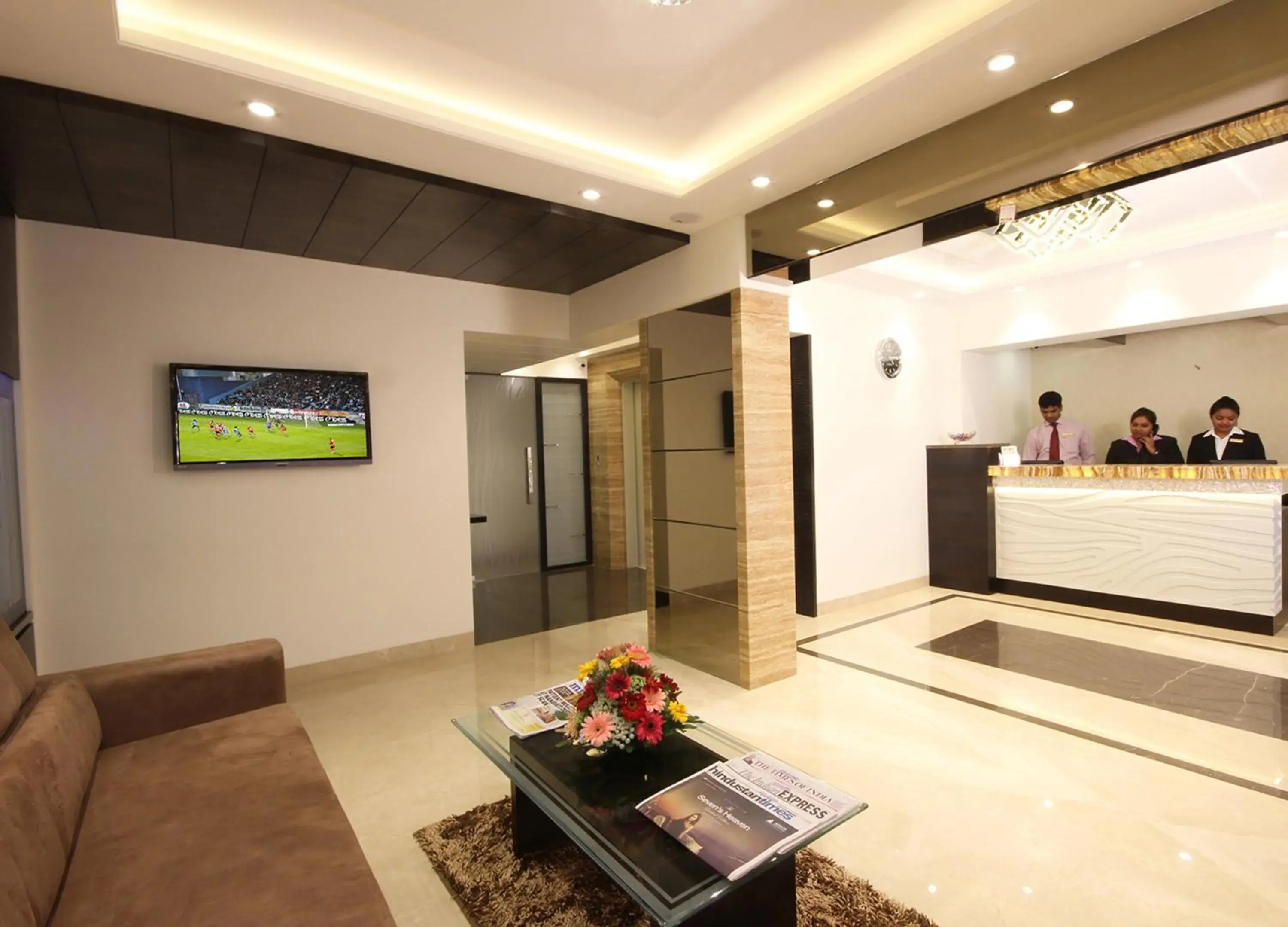 Lobby or reception in Hotel Columbus Lobby or reception in Hotel Columbus