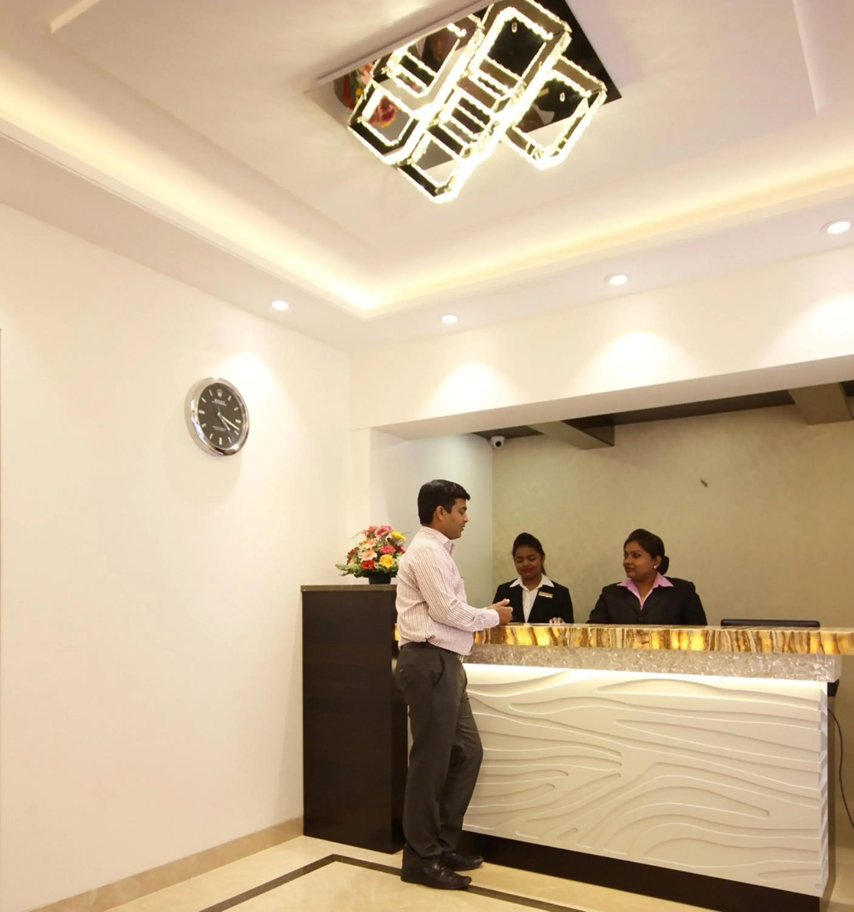 Lobby or reception in Hotel Columbus Lobby or reception in Hotel Columbus