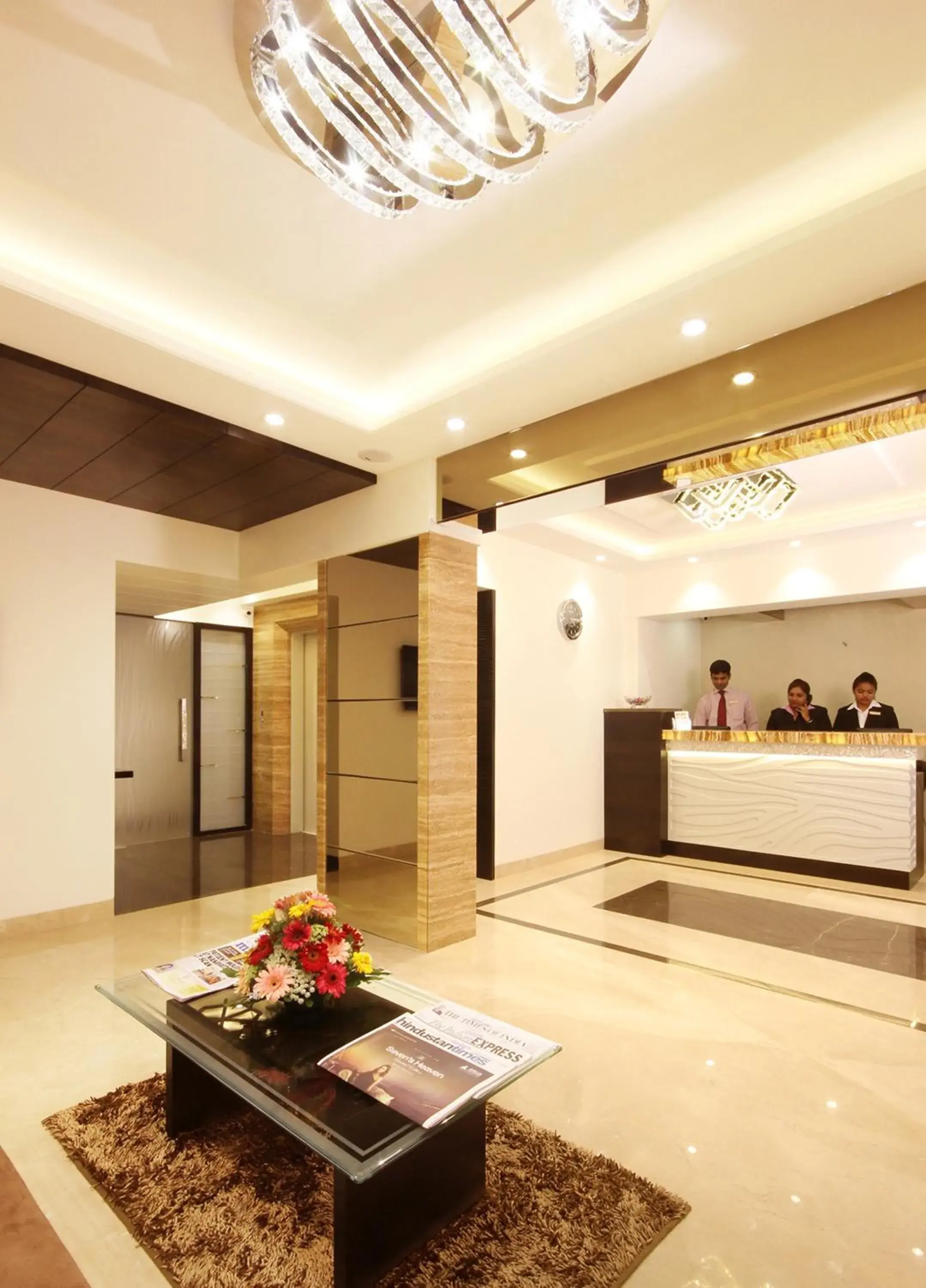 Lobby or reception in Hotel Columbus Lobby or reception in Hotel Columbus