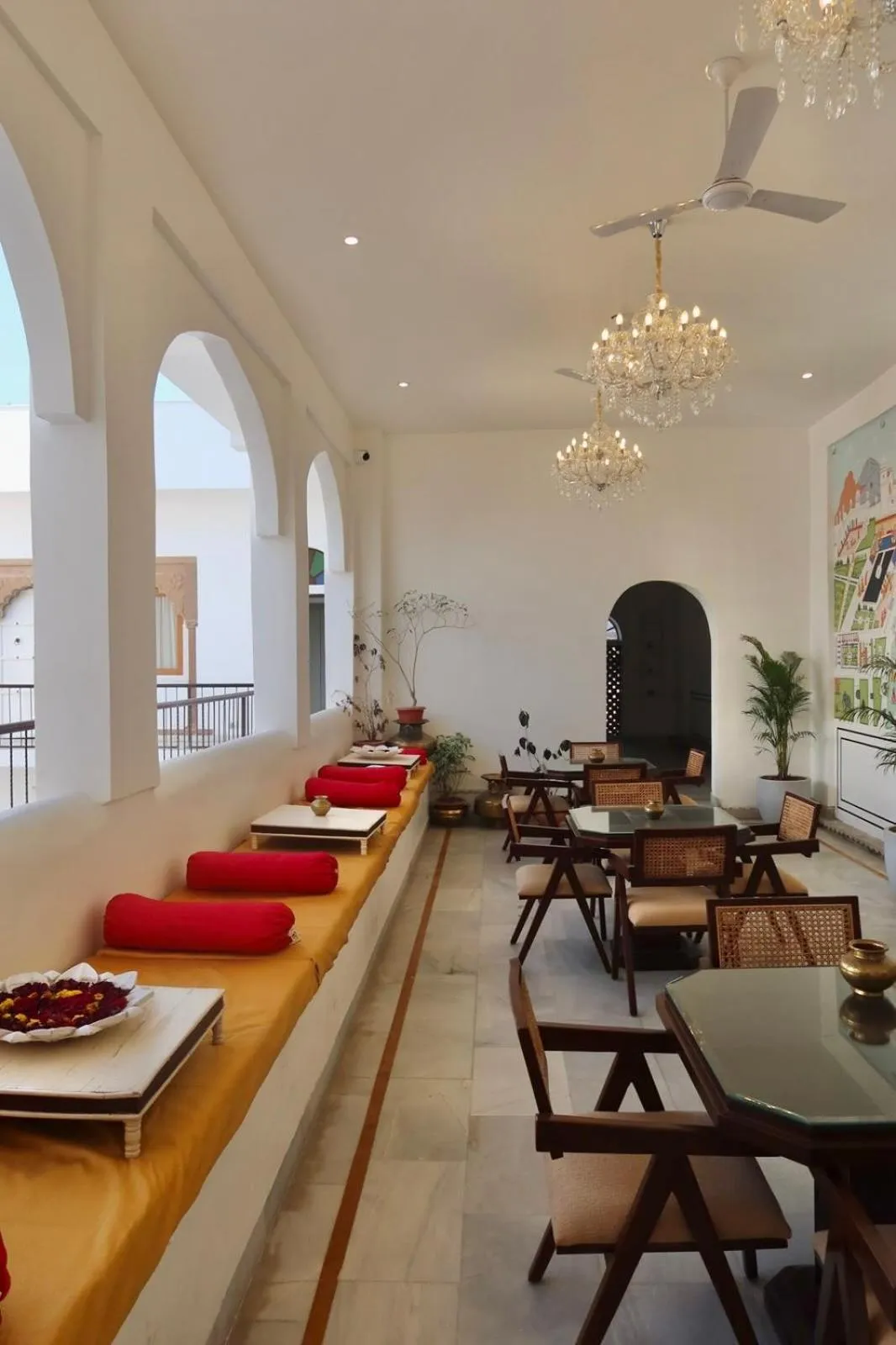 Seating area in Dev Niwas - Heritage Hotel