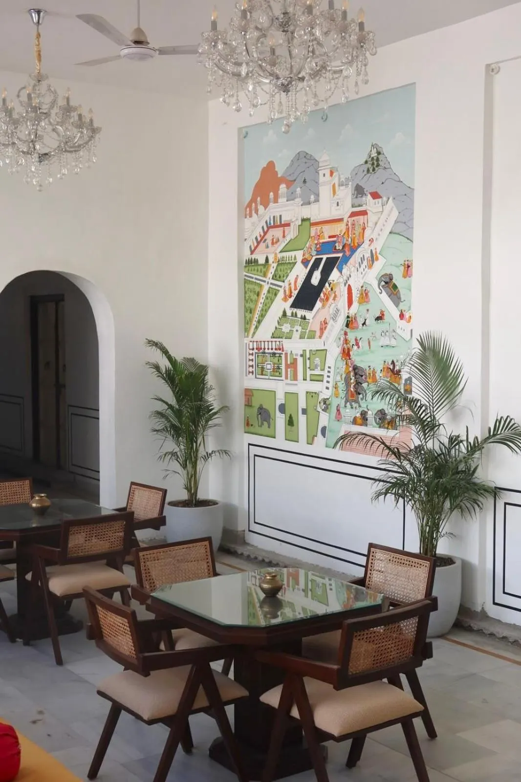 Seating area in Dev Niwas - Heritage Hotel