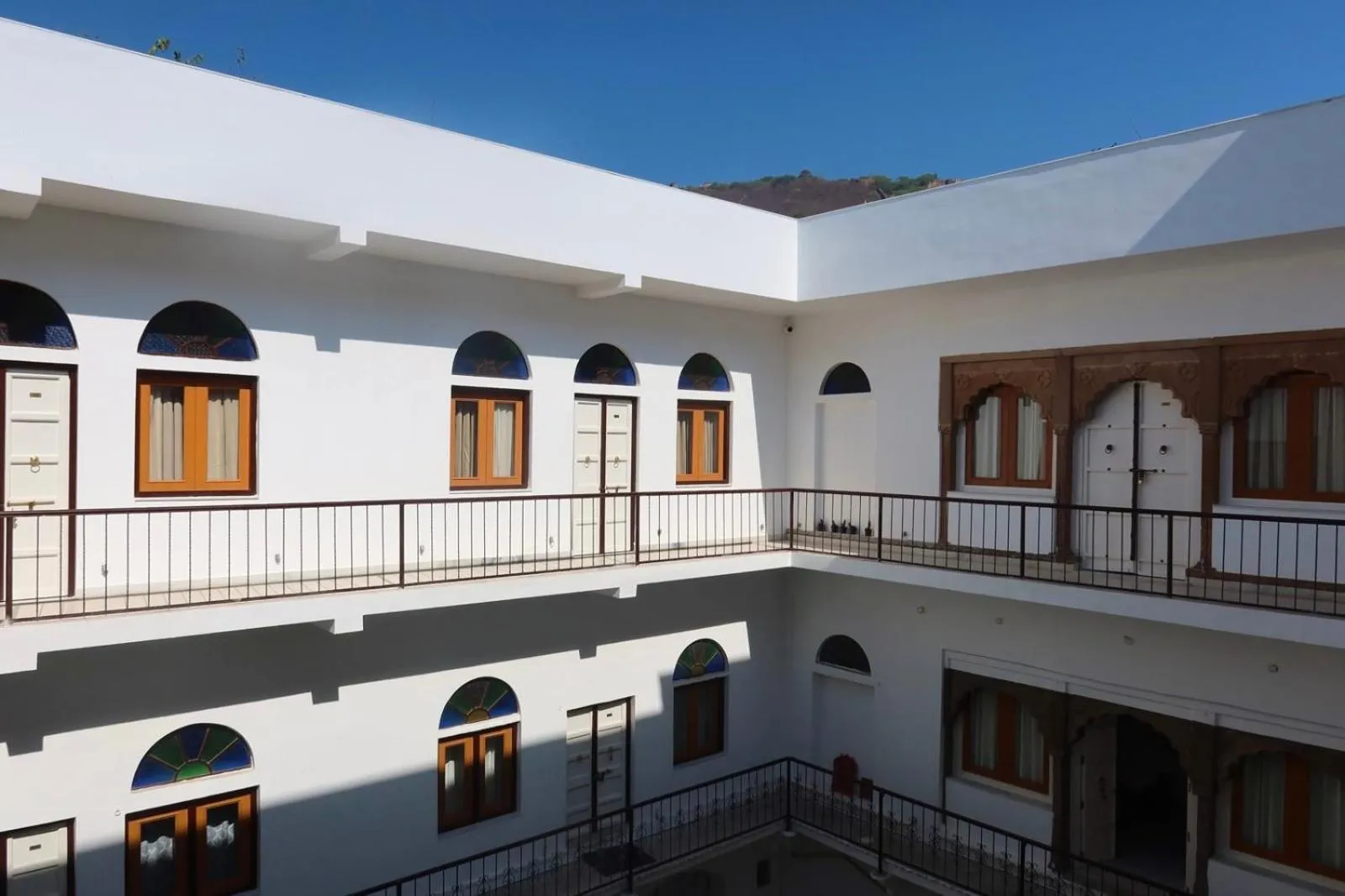 Inner courtyard view in Dev Niwas - Heritage Hotel