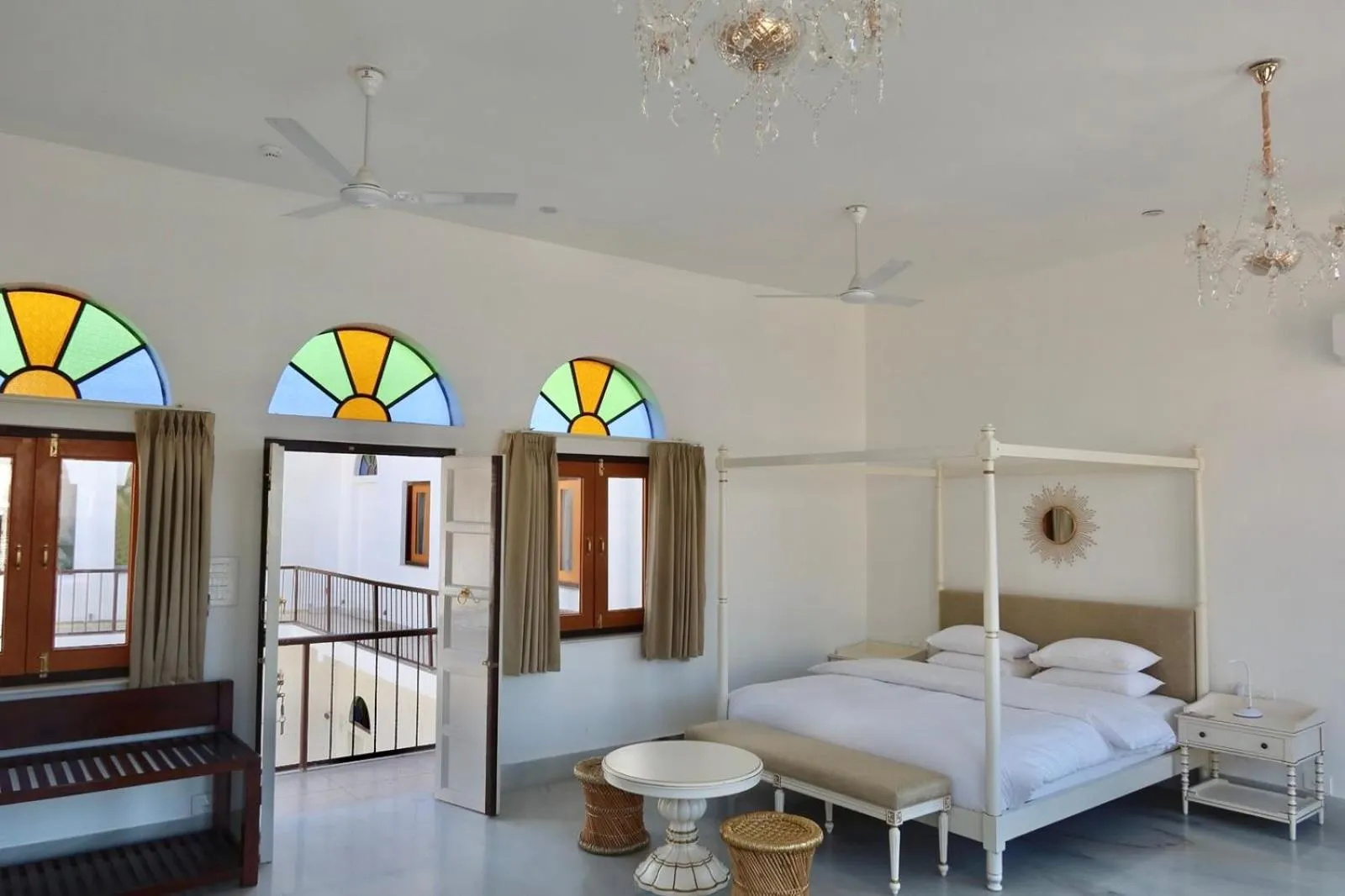 Bed in Dev Niwas - Heritage Hotel