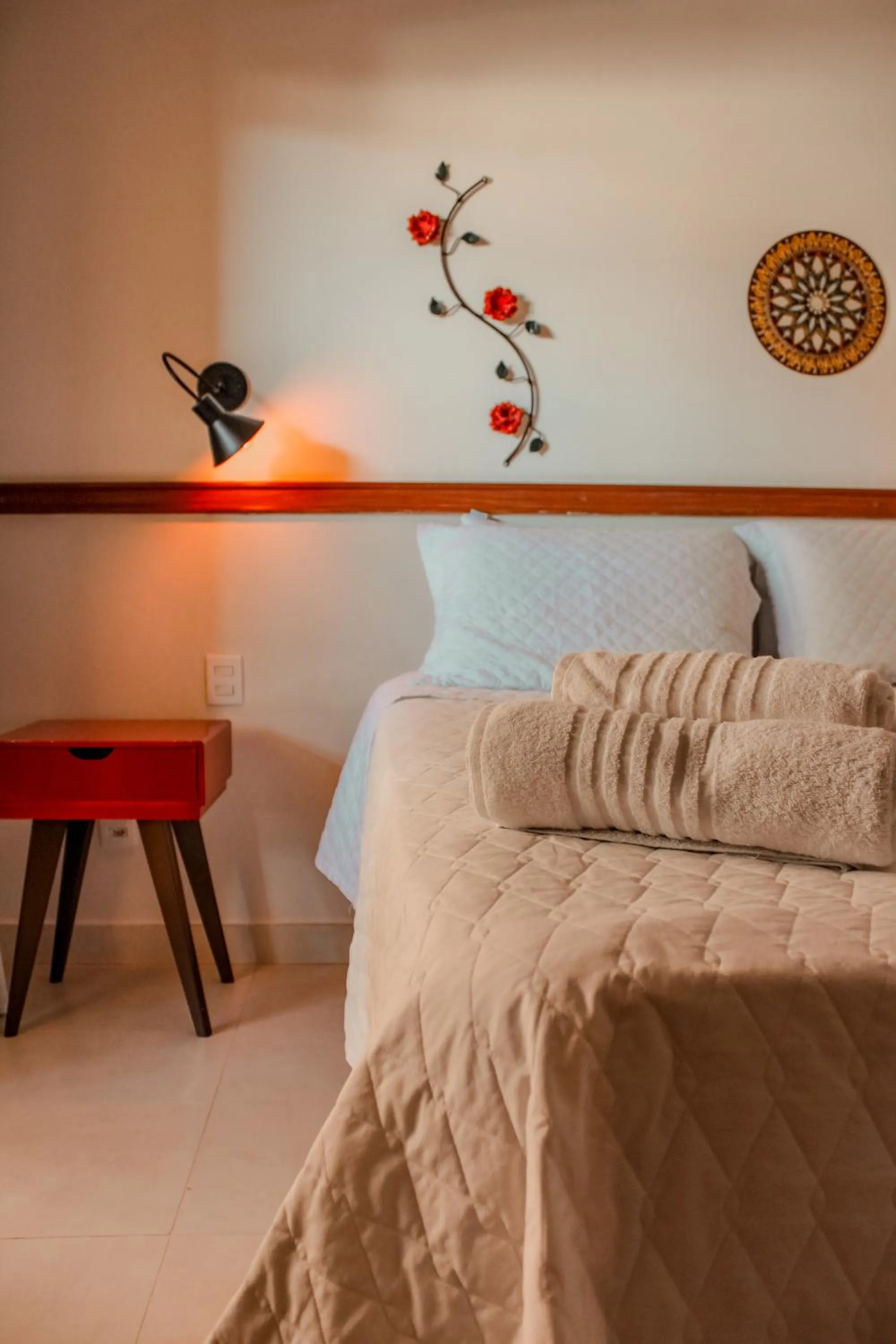 Bed in Pousada Quintal da Lua