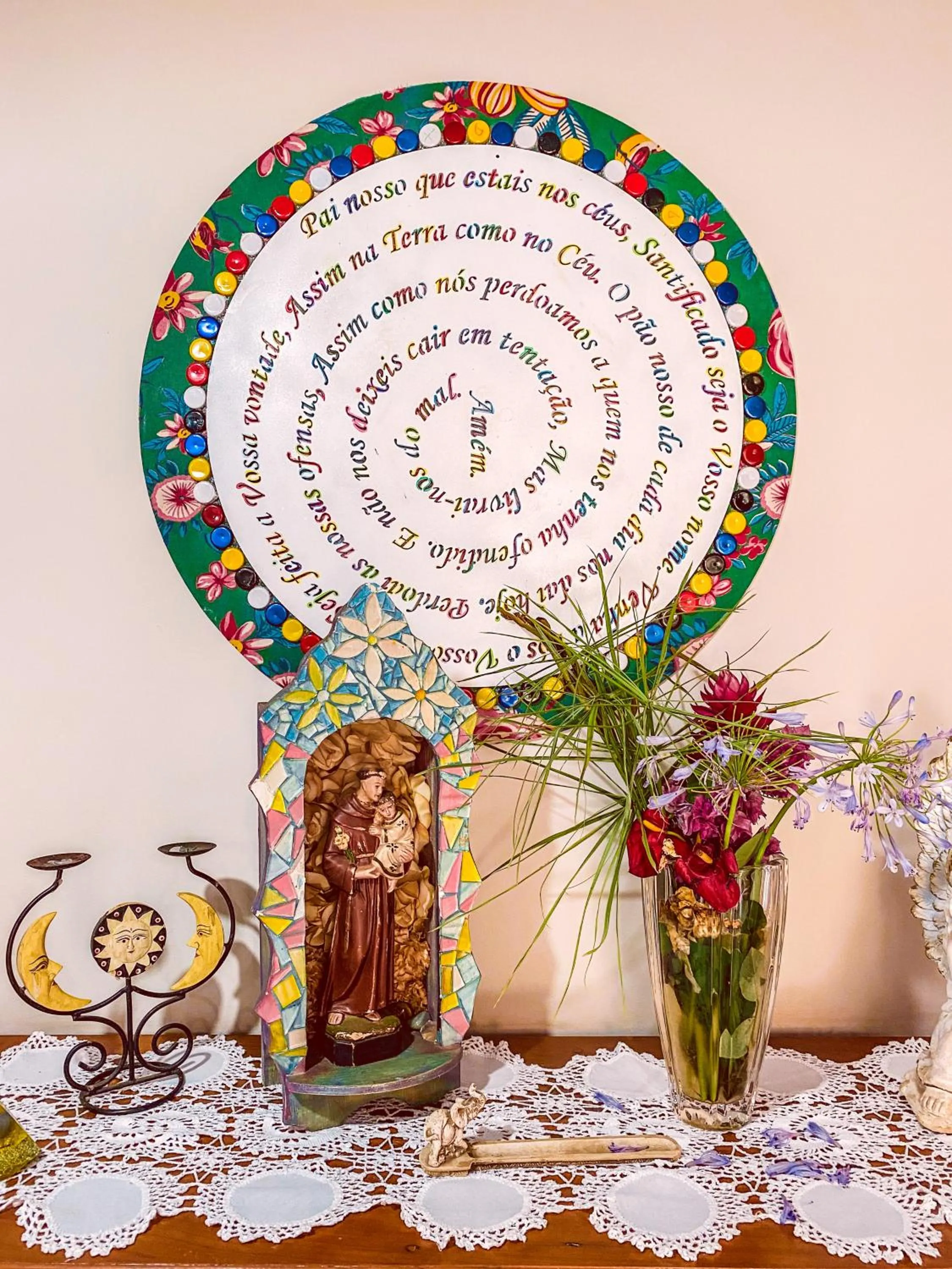 Decorative detail in Pousada Quintal da Lua