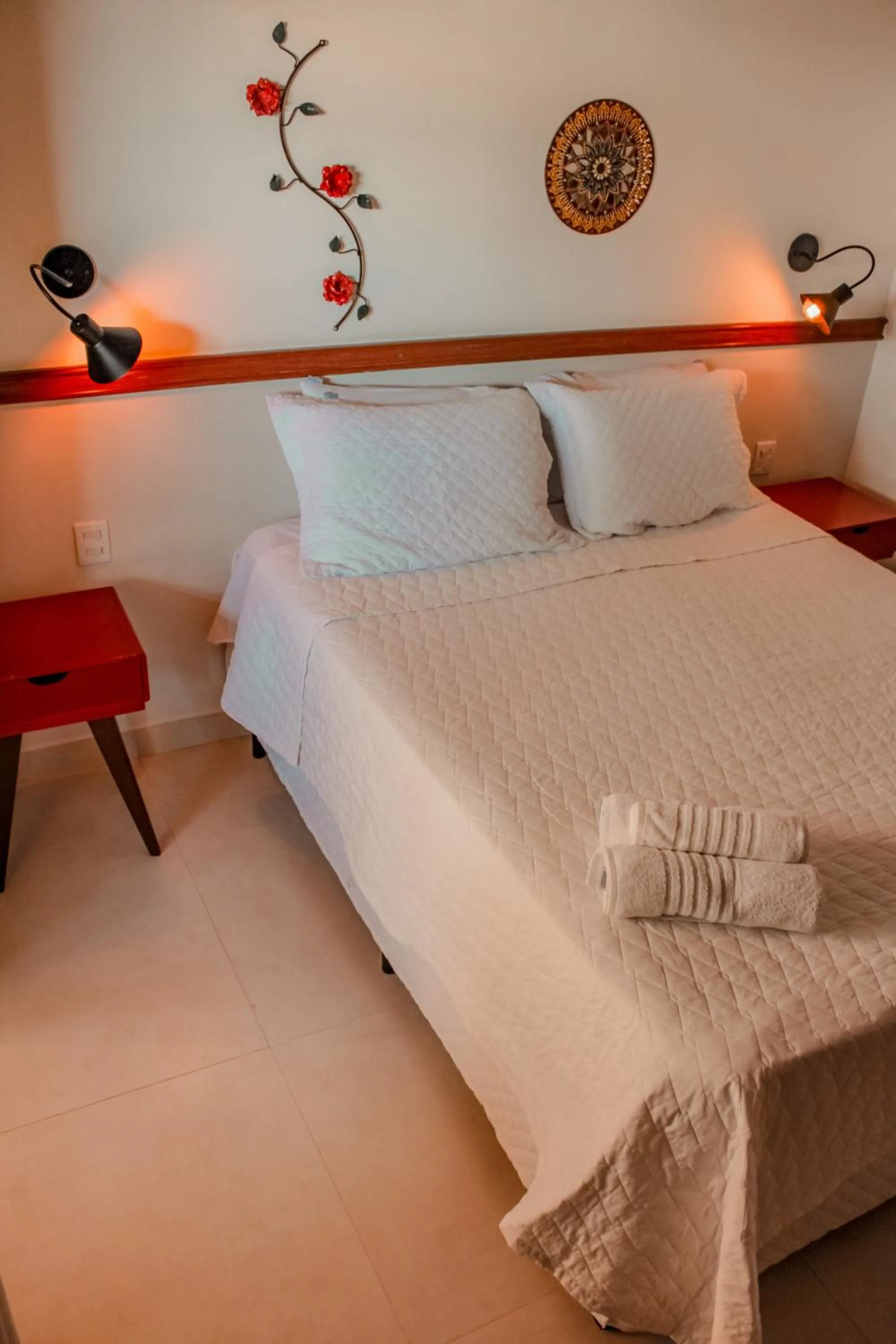 Bed in Pousada Quintal da Lua