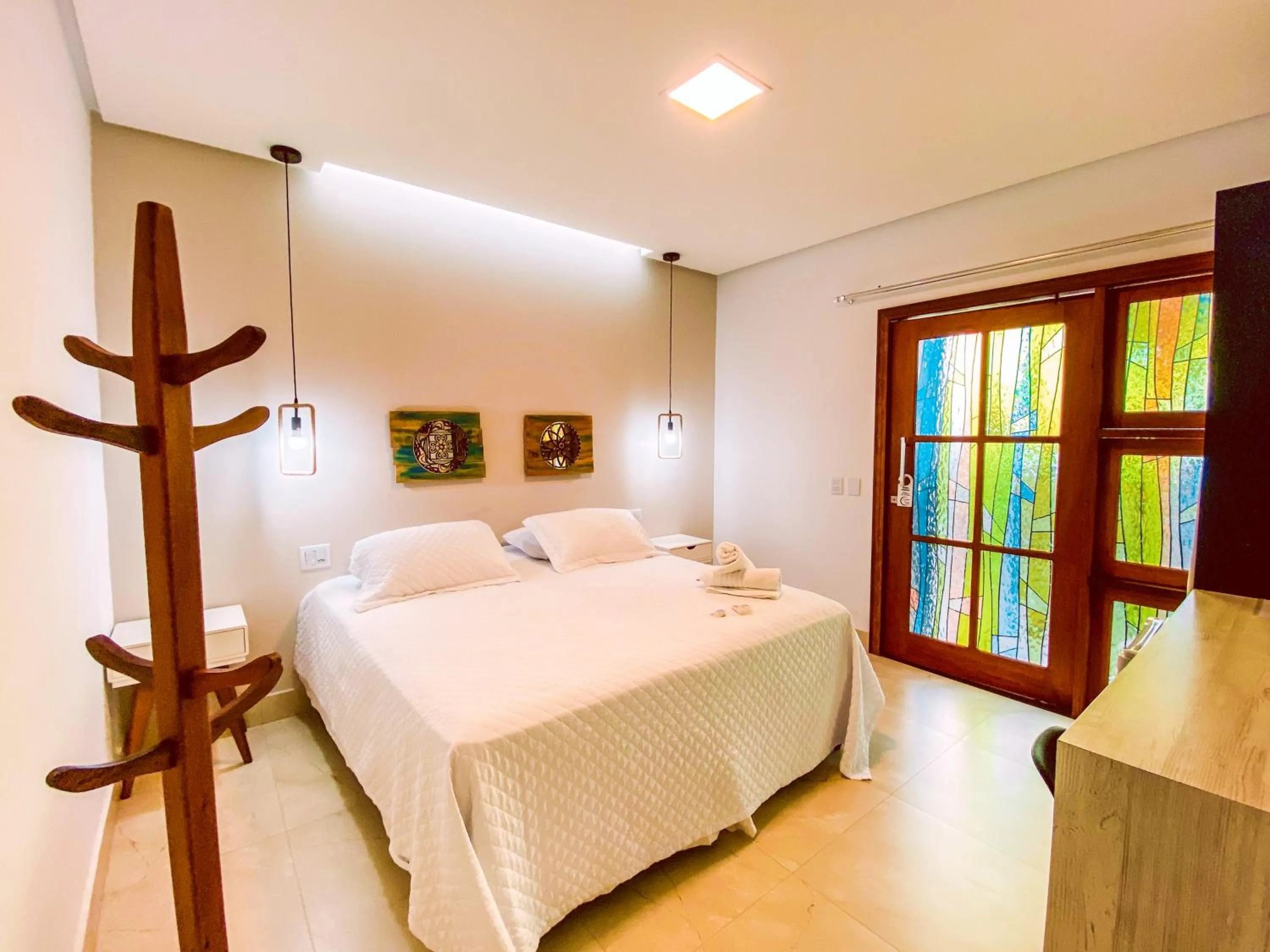 Bedroom, Bed in Pousada Quintal da Lua