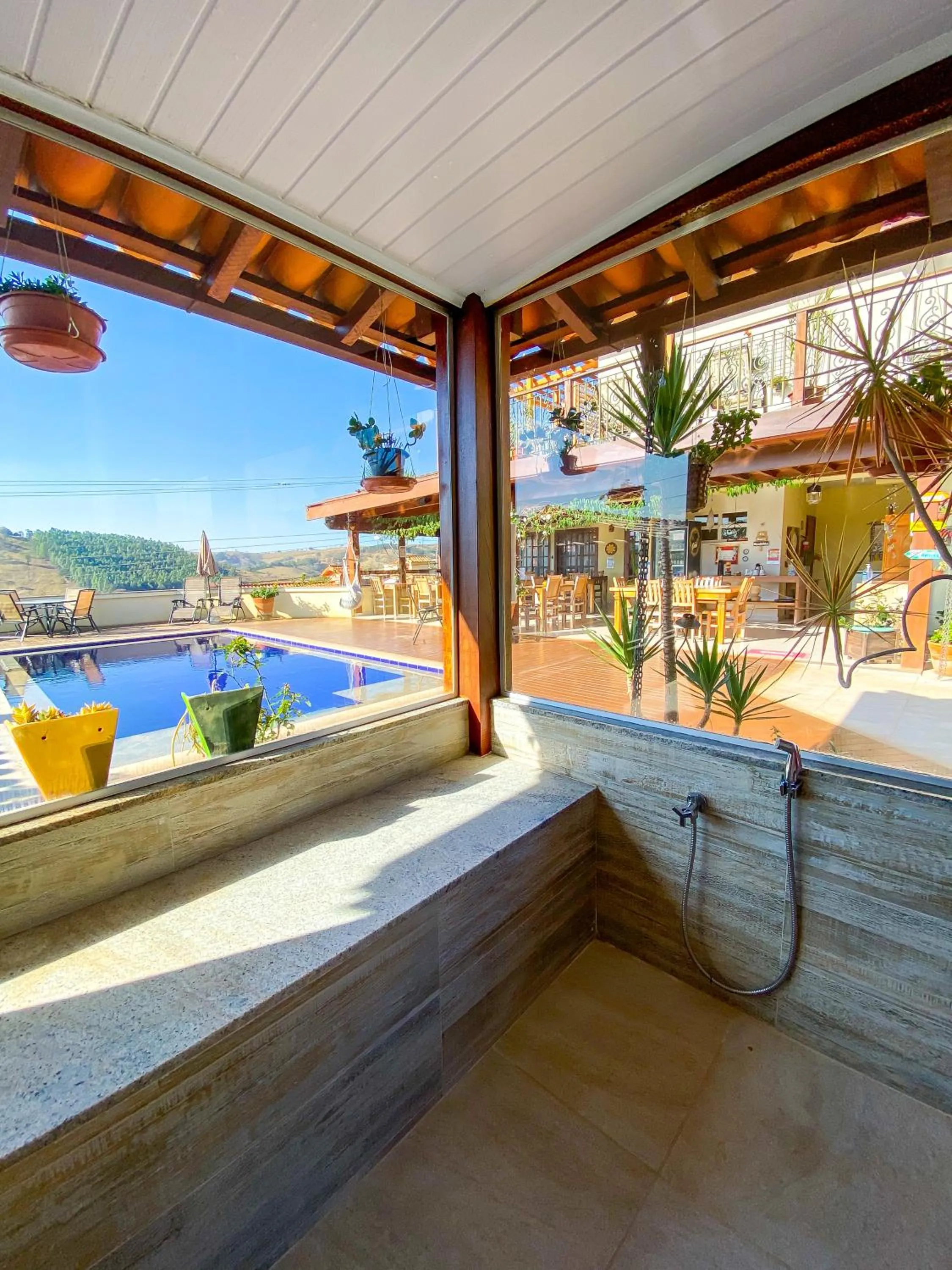 Sauna in Pousada Quintal da Lua