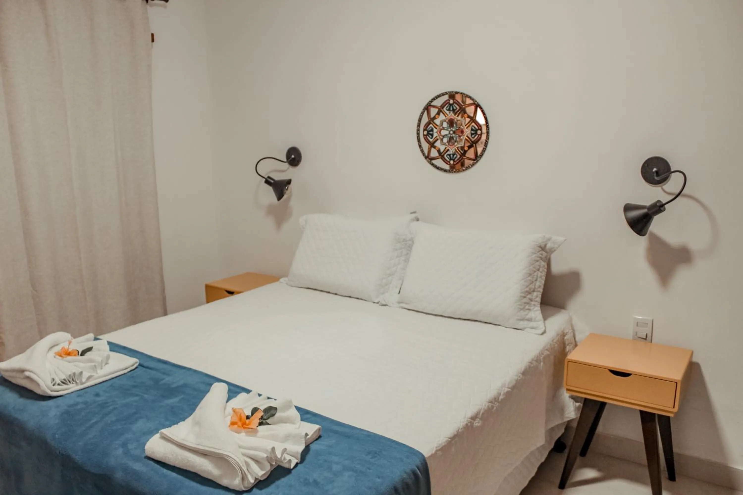 Photo of the whole room, Bed in Pousada Quintal da Lua