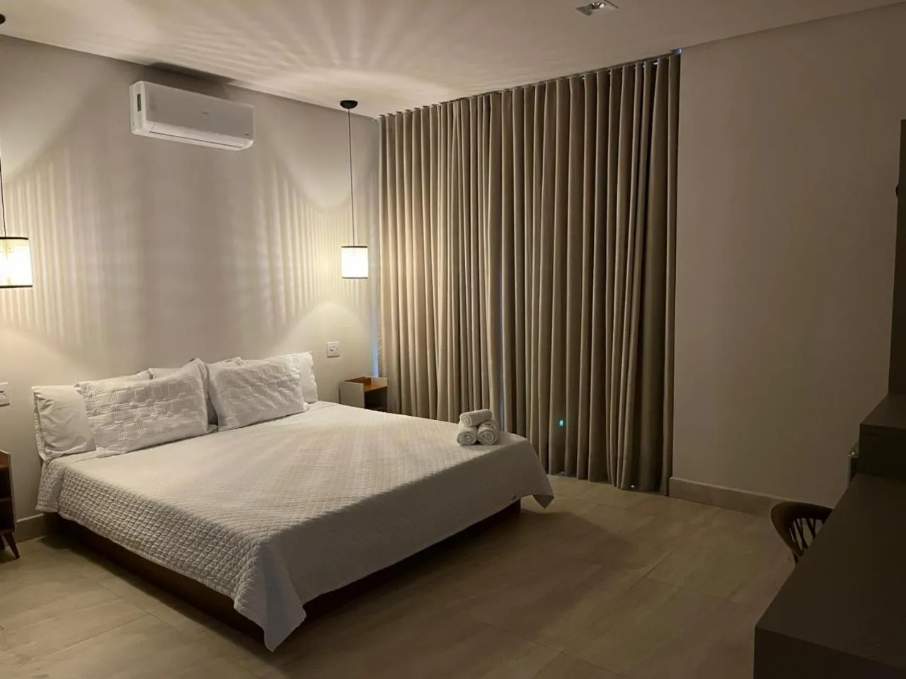 Bed in Pousada Quintal da Lua