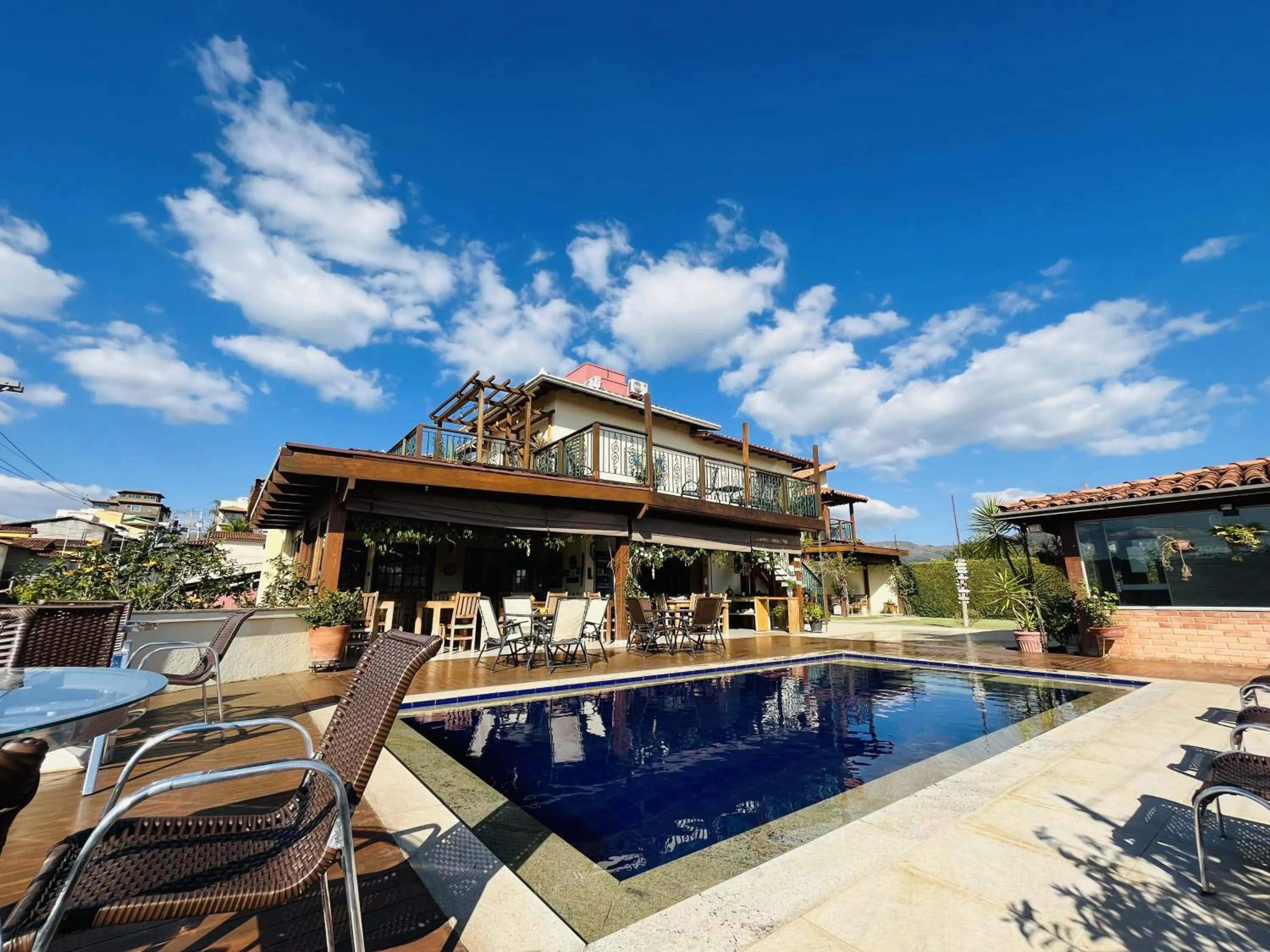 Swimming pool in Pousada Quintal da Lua