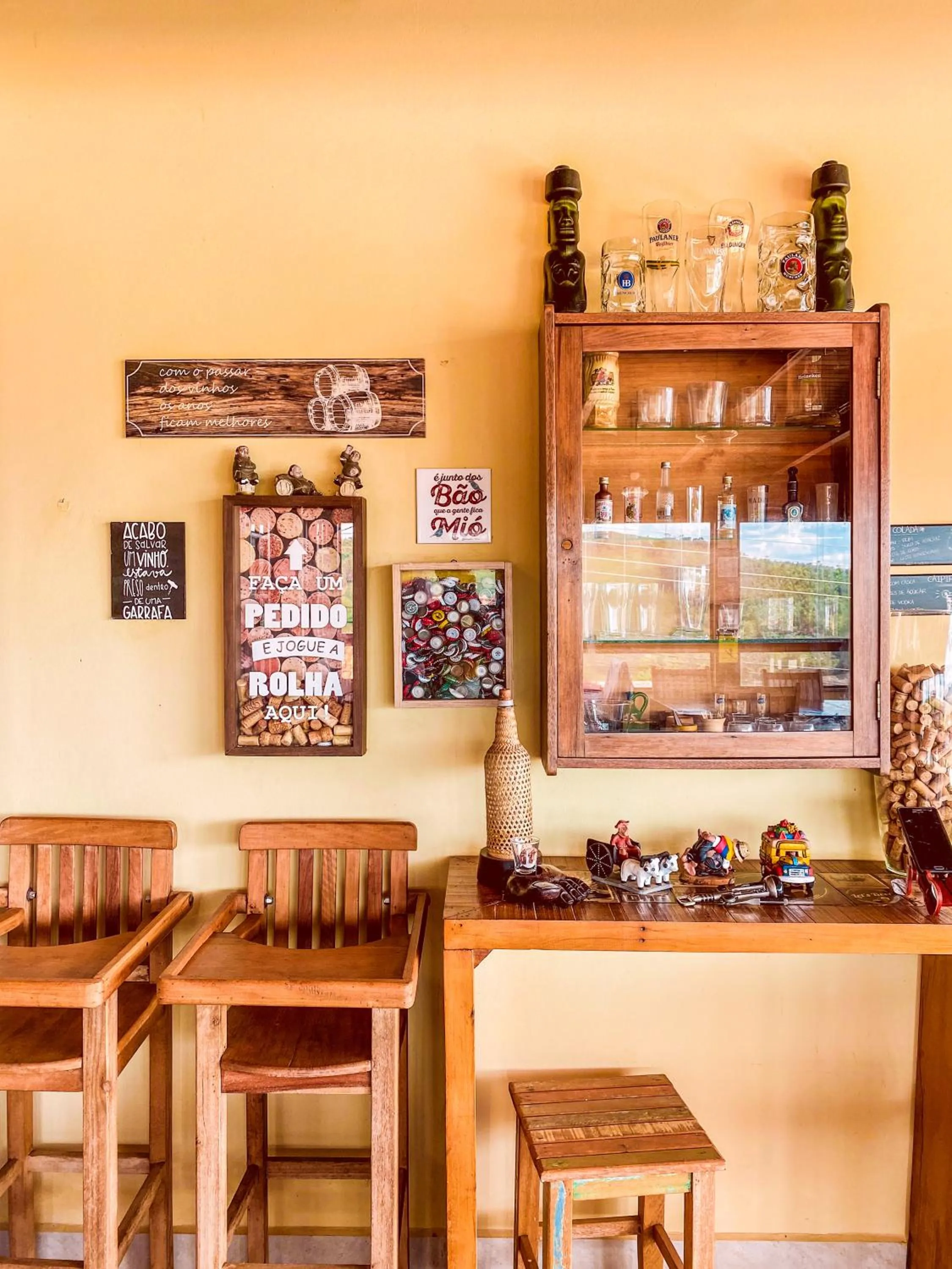 Decorative detail in Pousada Quintal da Lua