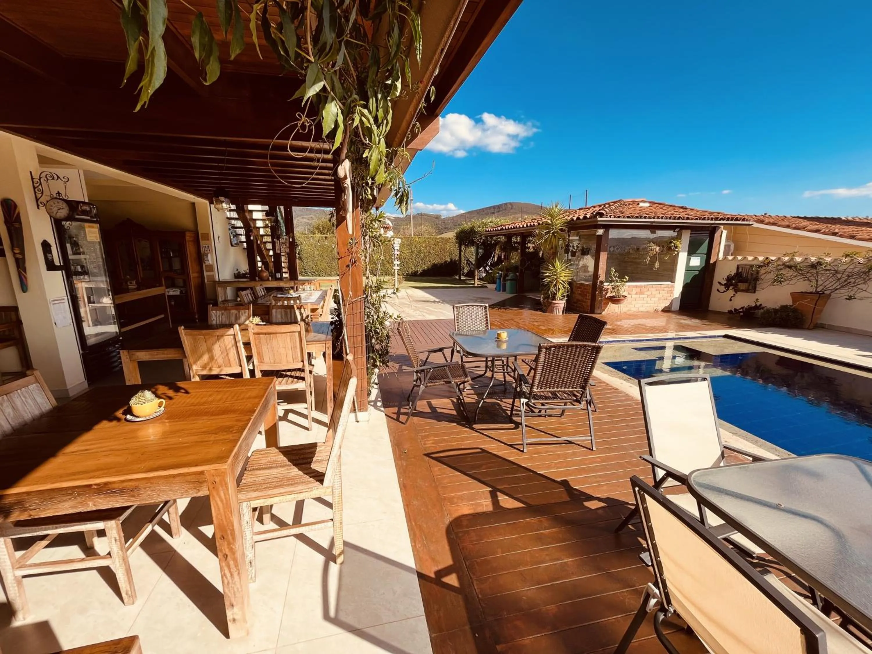 Swimming pool in Pousada Quintal da Lua