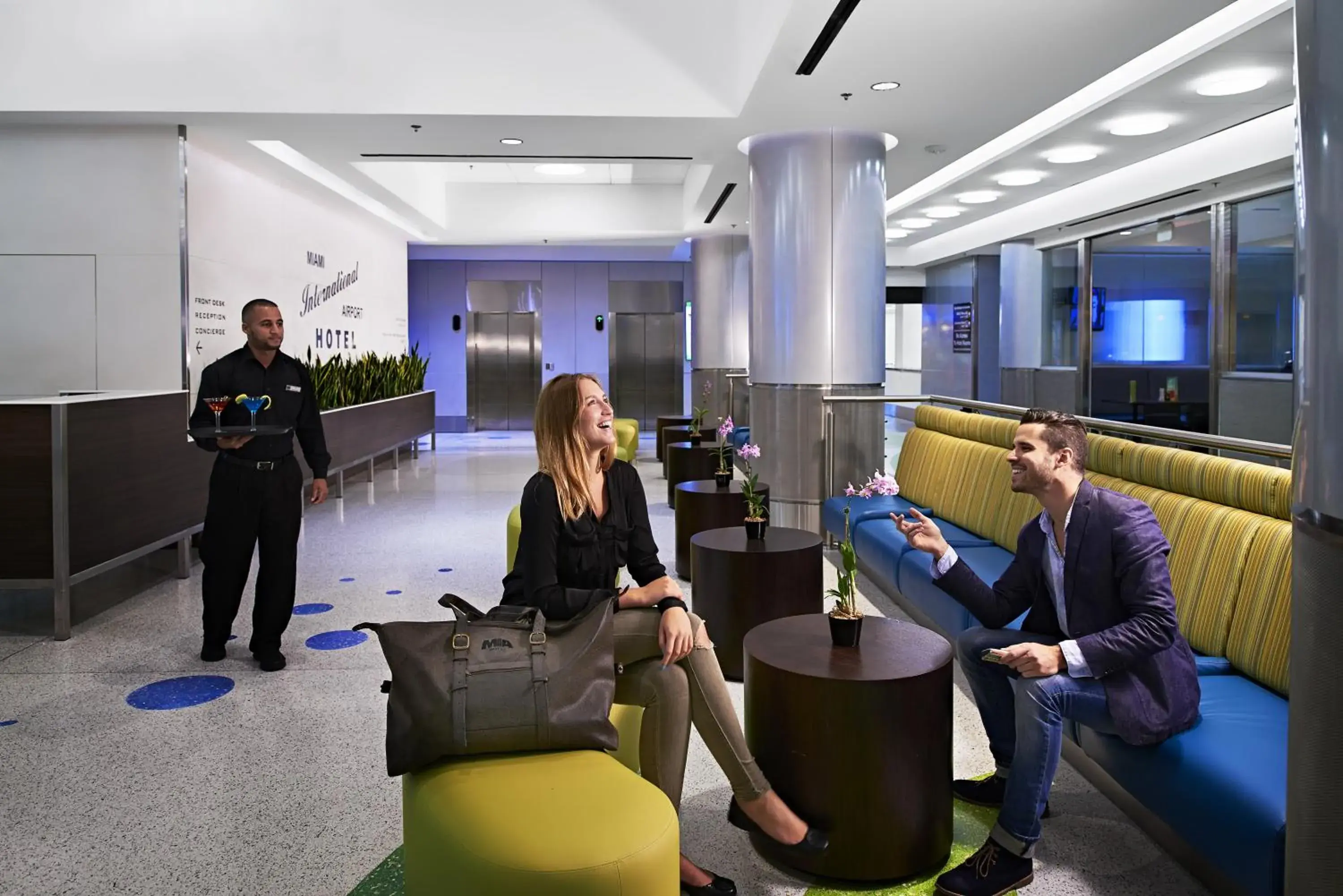 Lobby or reception in Miami International Airport Hotel Lobby or reception in Miami International Airport Hotel