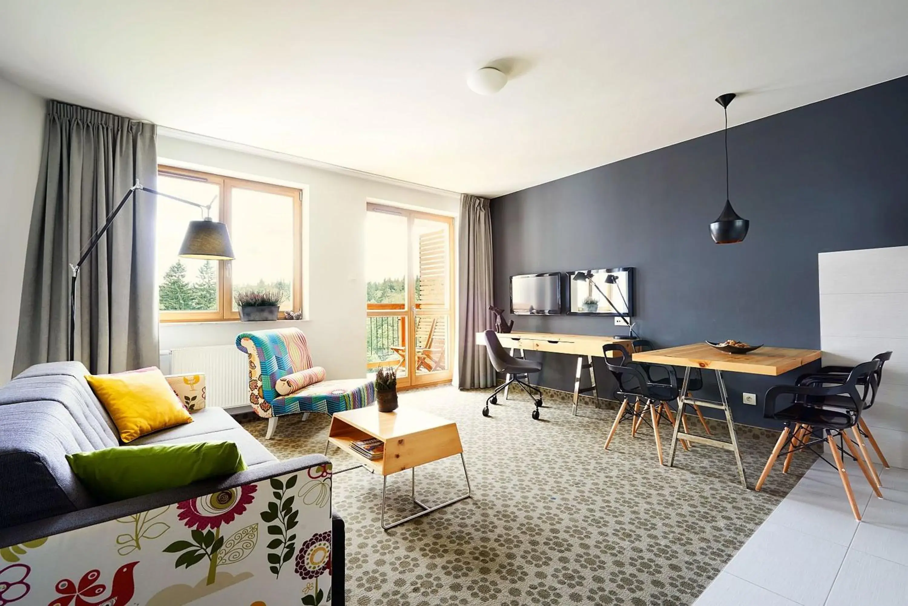 Living room in Aparthotel Cristal Resort Szklarska Poręba by Zdrojowa Living room in Aparthotel Cristal Resort Szklarska Poręba by Zdrojowa