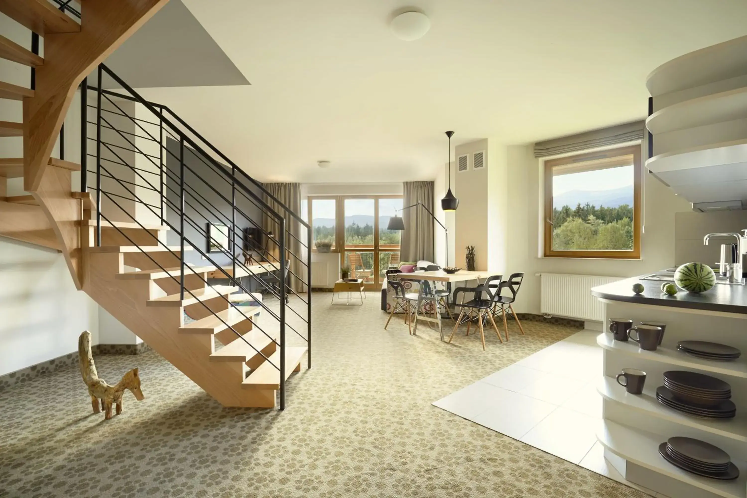 Living room in Aparthotel Cristal Resort Szklarska Poręba by Zdrojowa Living room in Aparthotel Cristal Resort Szklarska Poręba by Zdrojowa