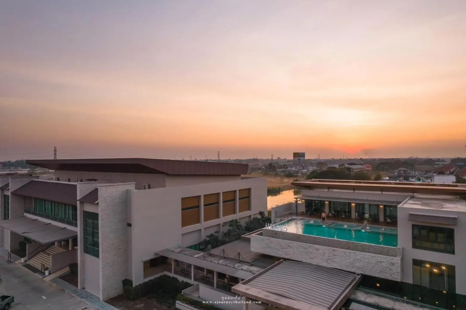 Pool view in The Cavalli Casa Resort