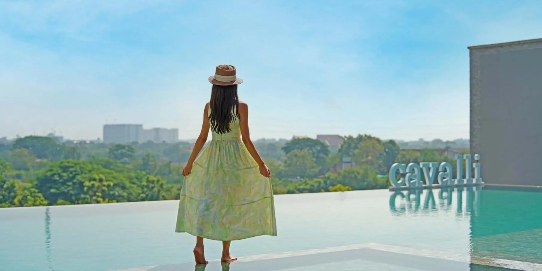 Swimming pool in The Cavalli Casa Resort