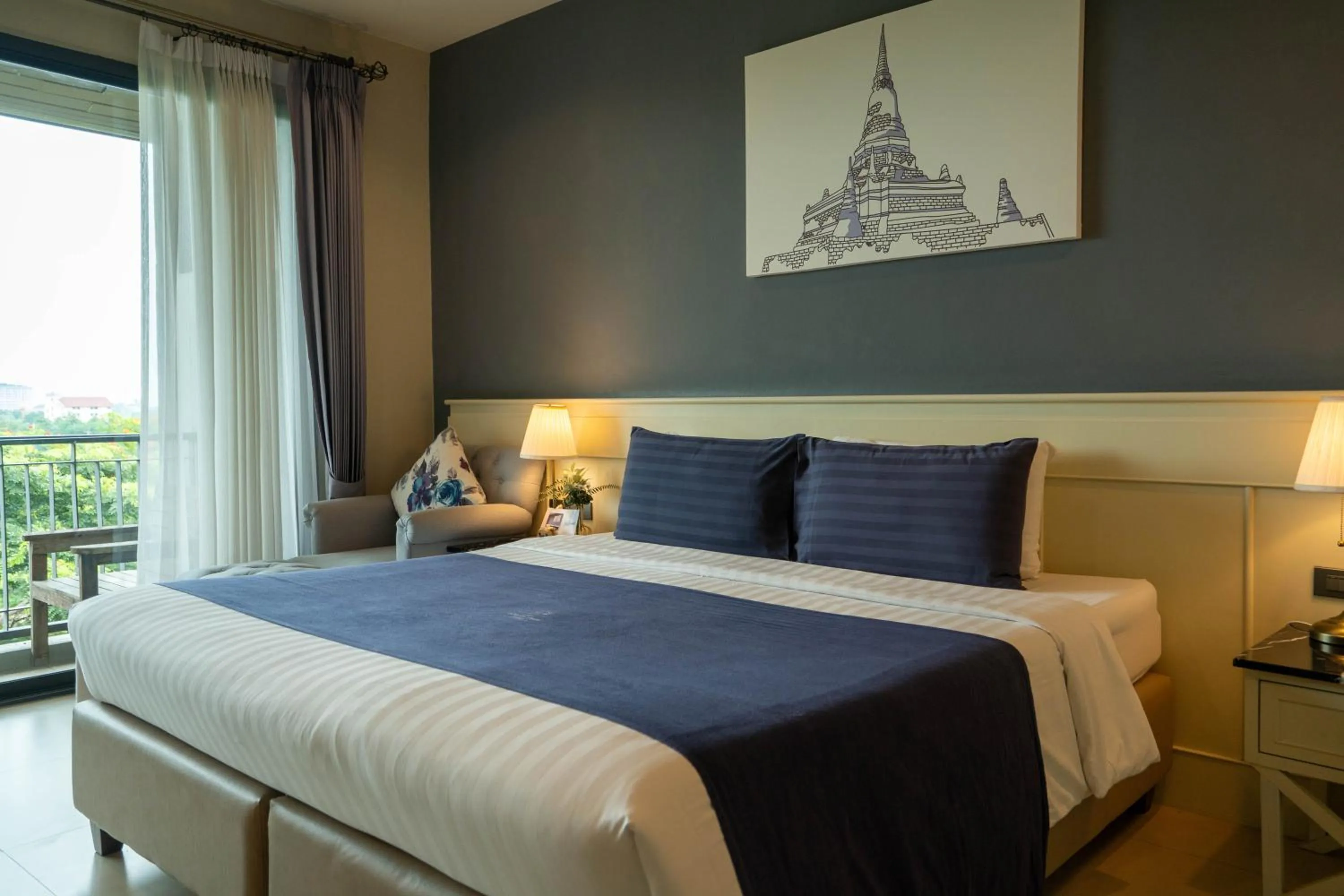 Bed in The Cavalli Casa Resort